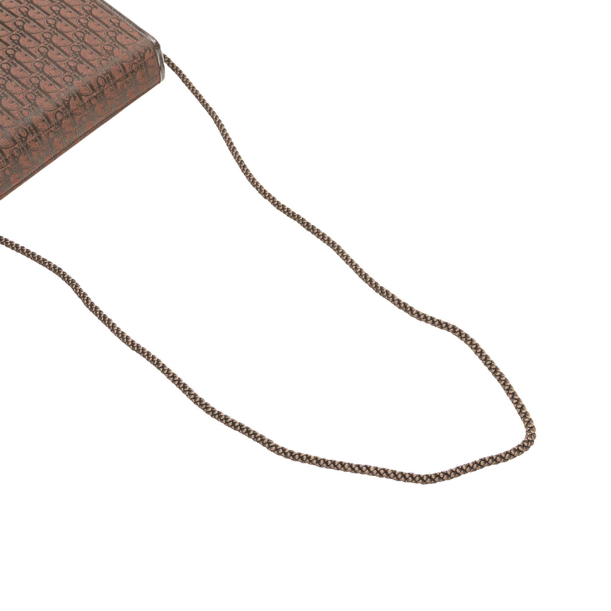 Dior Diorissimo Trotter Canvas Flap Crossbody