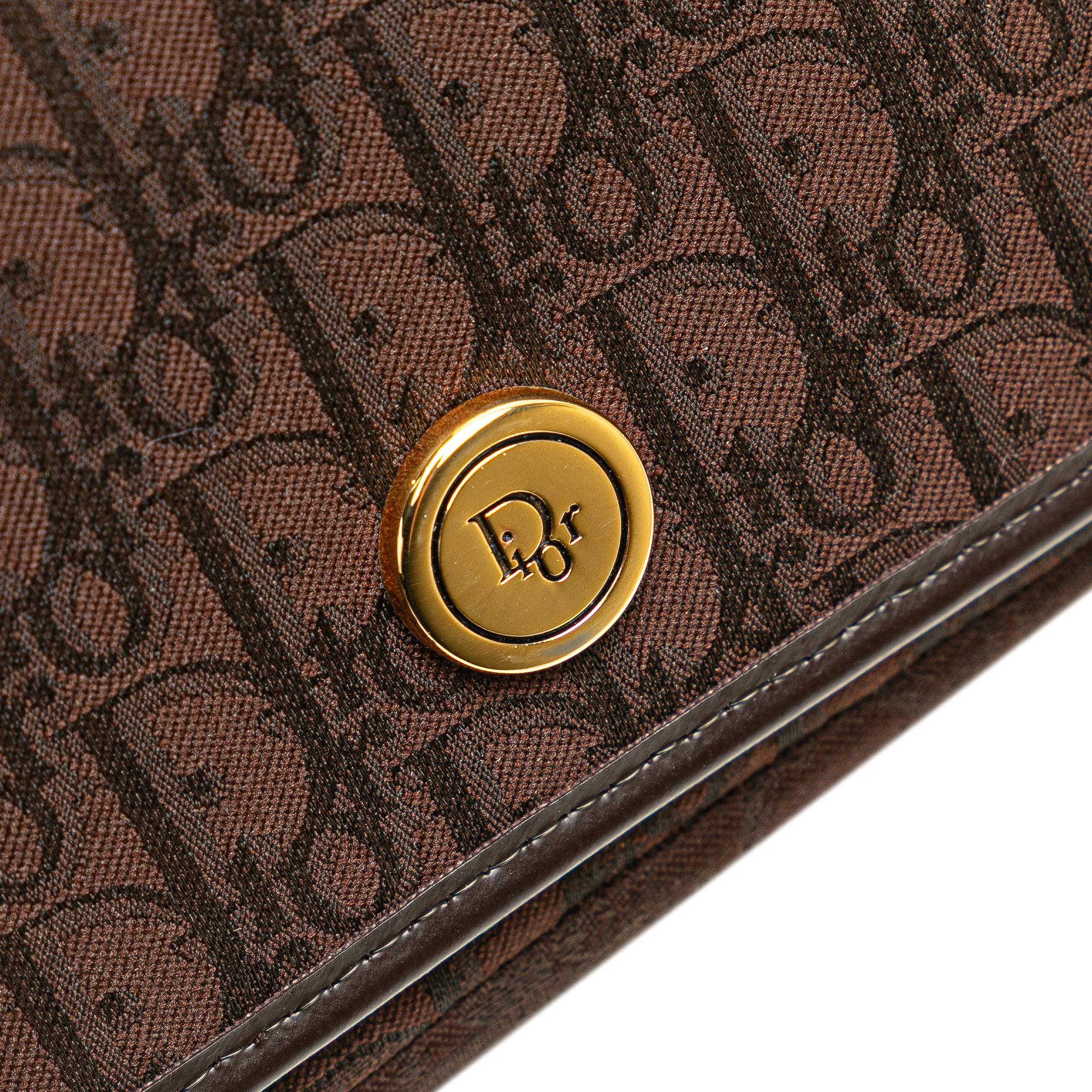 Dior Diorissimo Trotter Canvas Flap Crossbody