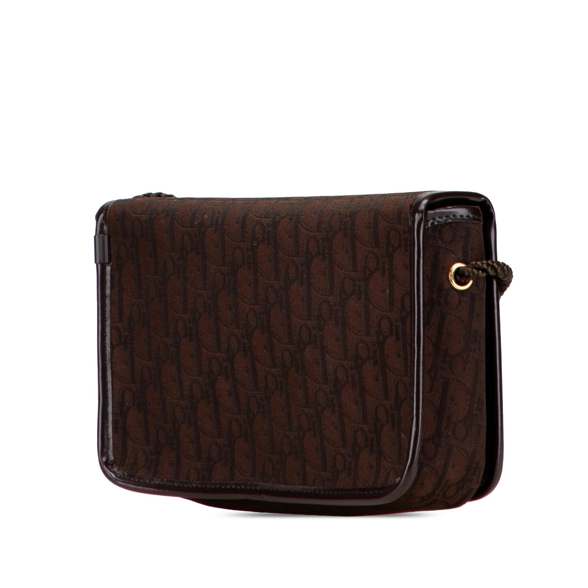 Dior Diorissimo Trotter Canvas Flap Crossbody