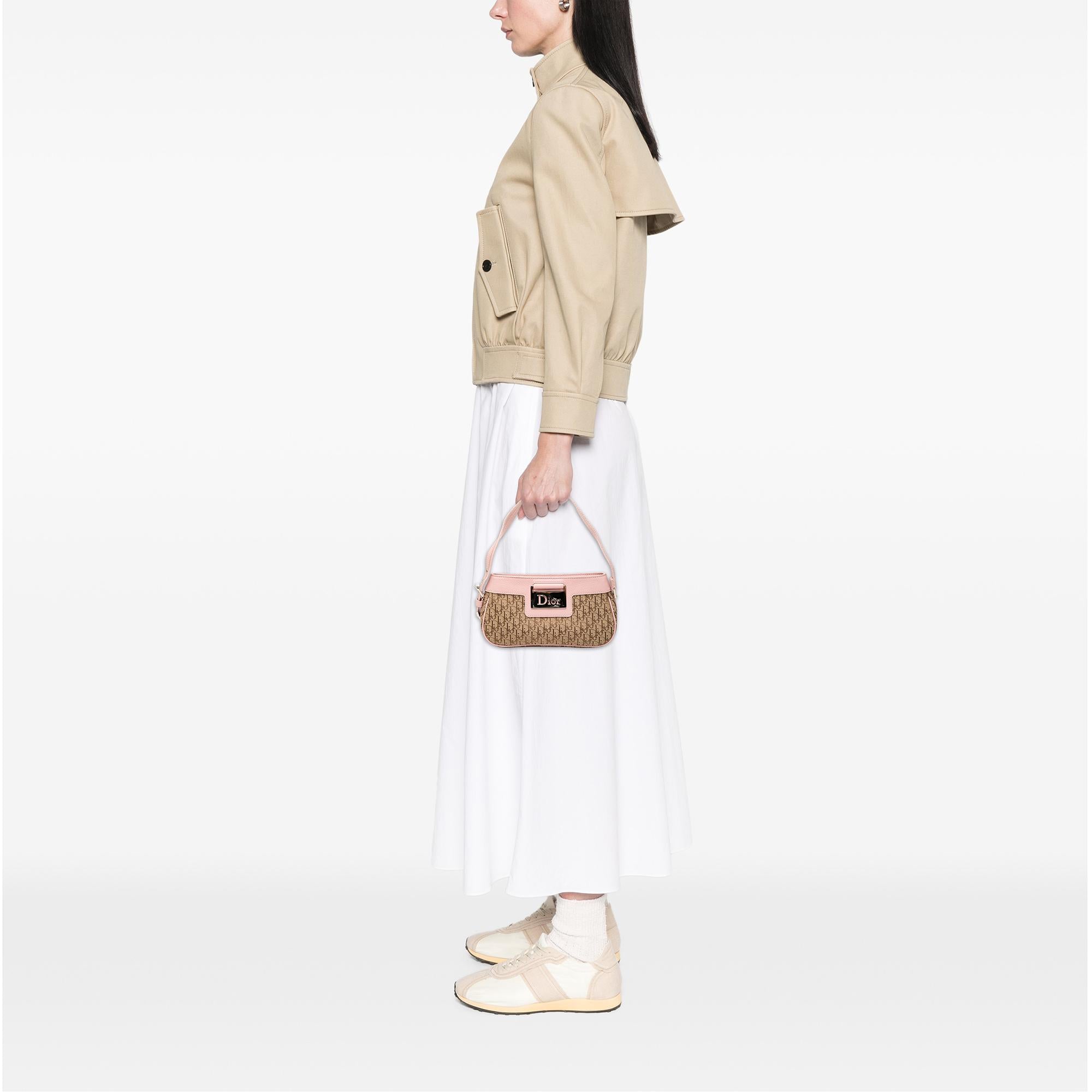 Dior Diorissimo Trotter Canvas Street Chic Shoulder Bag