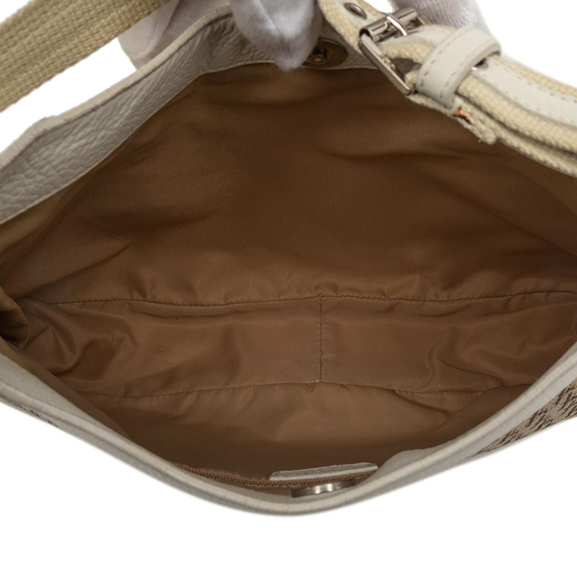 Dior Diorissimo Trotter Canvas Street Chic Shoulder Bag