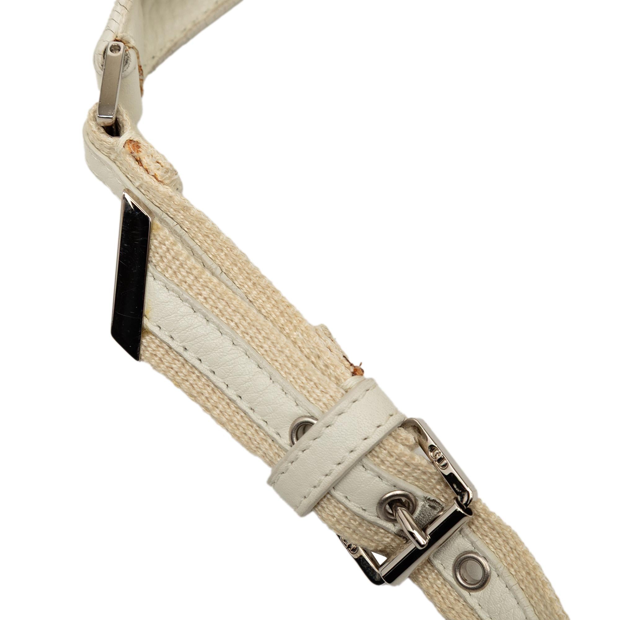 Dior Diorissimo Trotter Canvas Street Chic Shoulder Bag