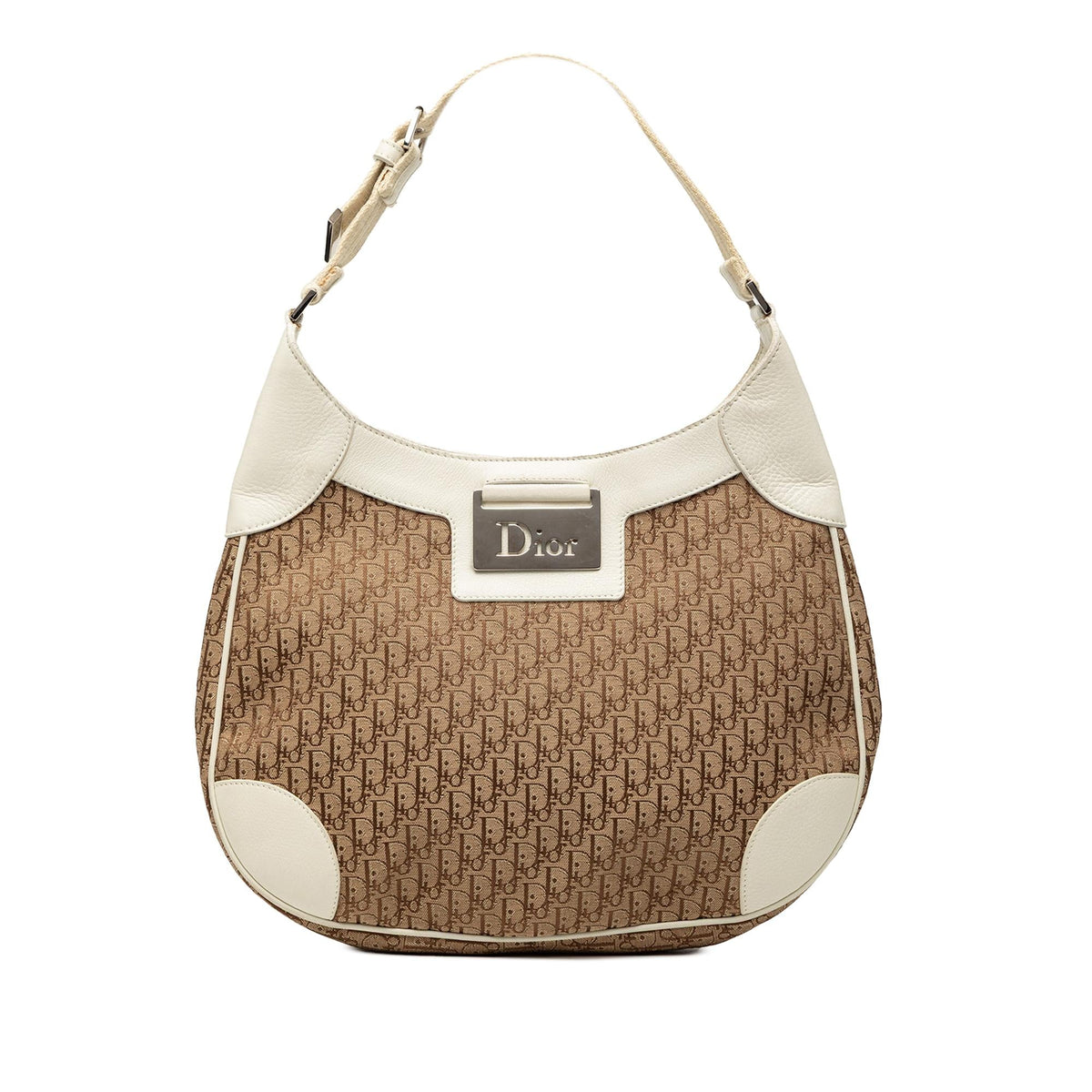Dior Diorissimo Trotter Canvas Street Chic Shoulder Bag