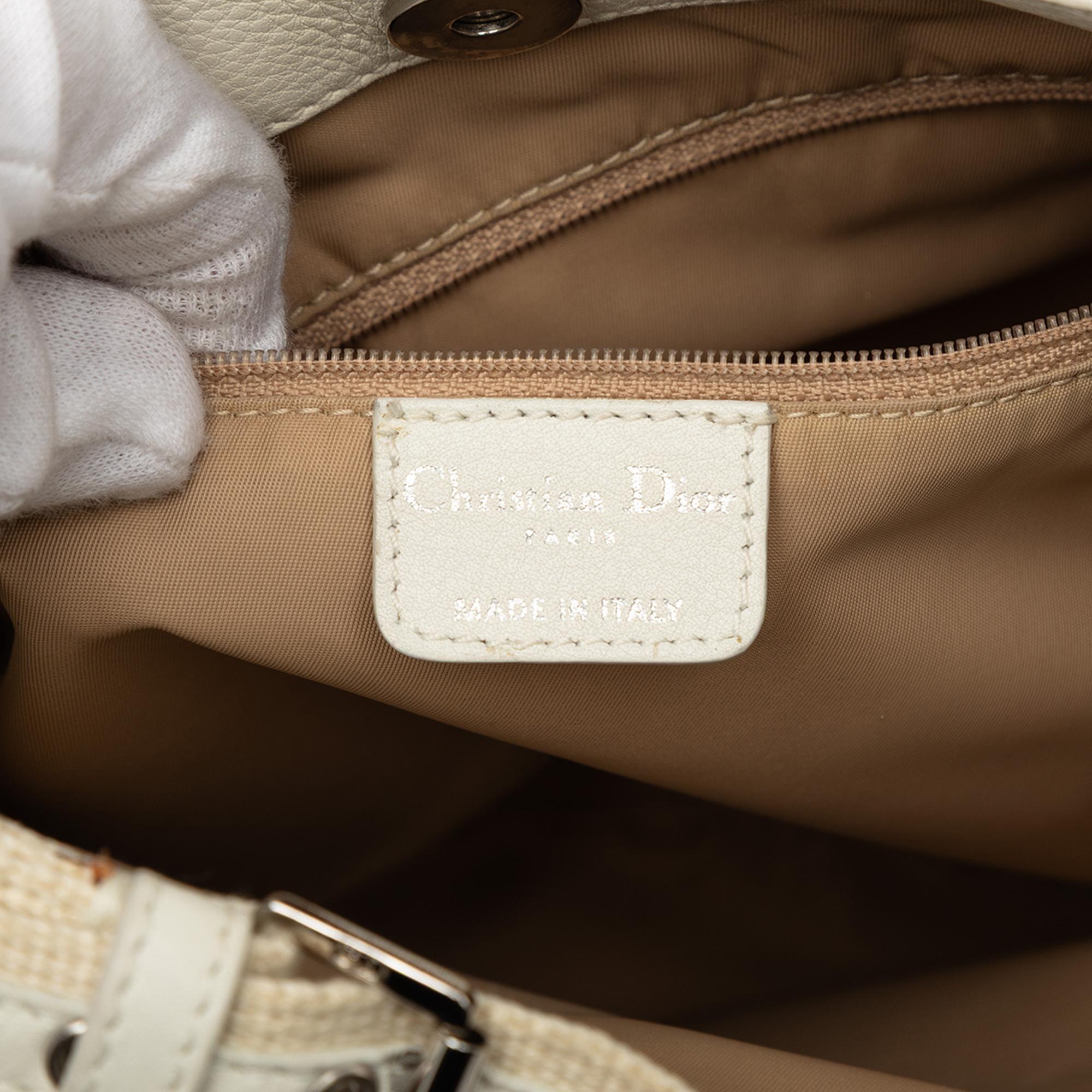Dior Diorissimo Trotter Canvas Street Chic Shoulder Bag