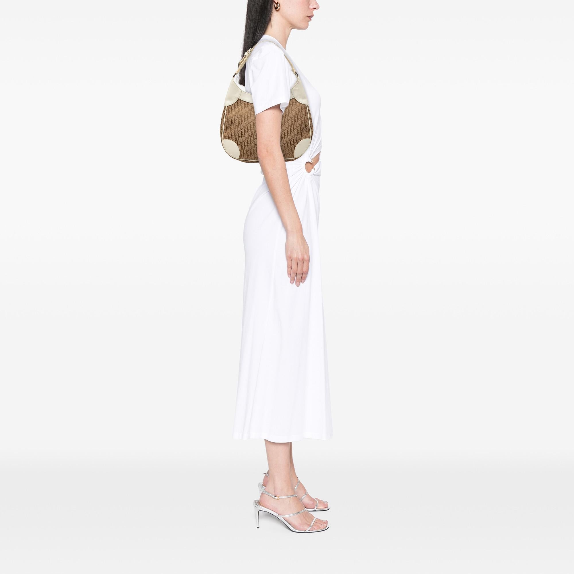 Dior Diorissimo Trotter Canvas Street Chic Shoulder Bag