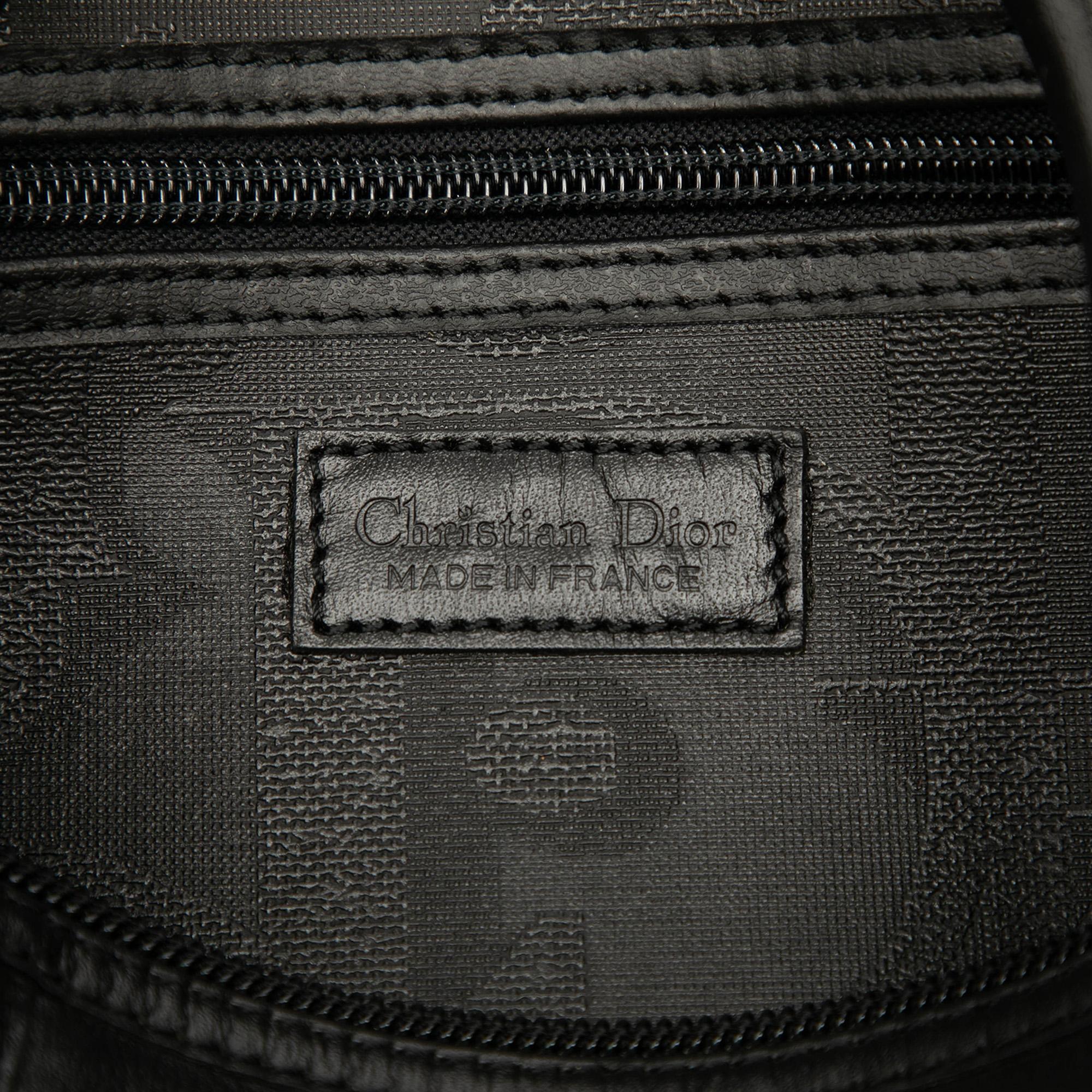 Dior Diorissimo Trotter Coated Canvas Boston Bag