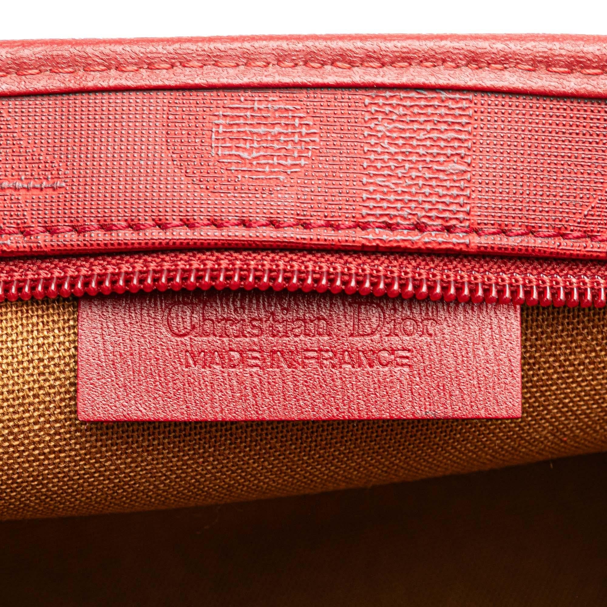 Dior Diorissimo Trotter Coated Canvas Clutch