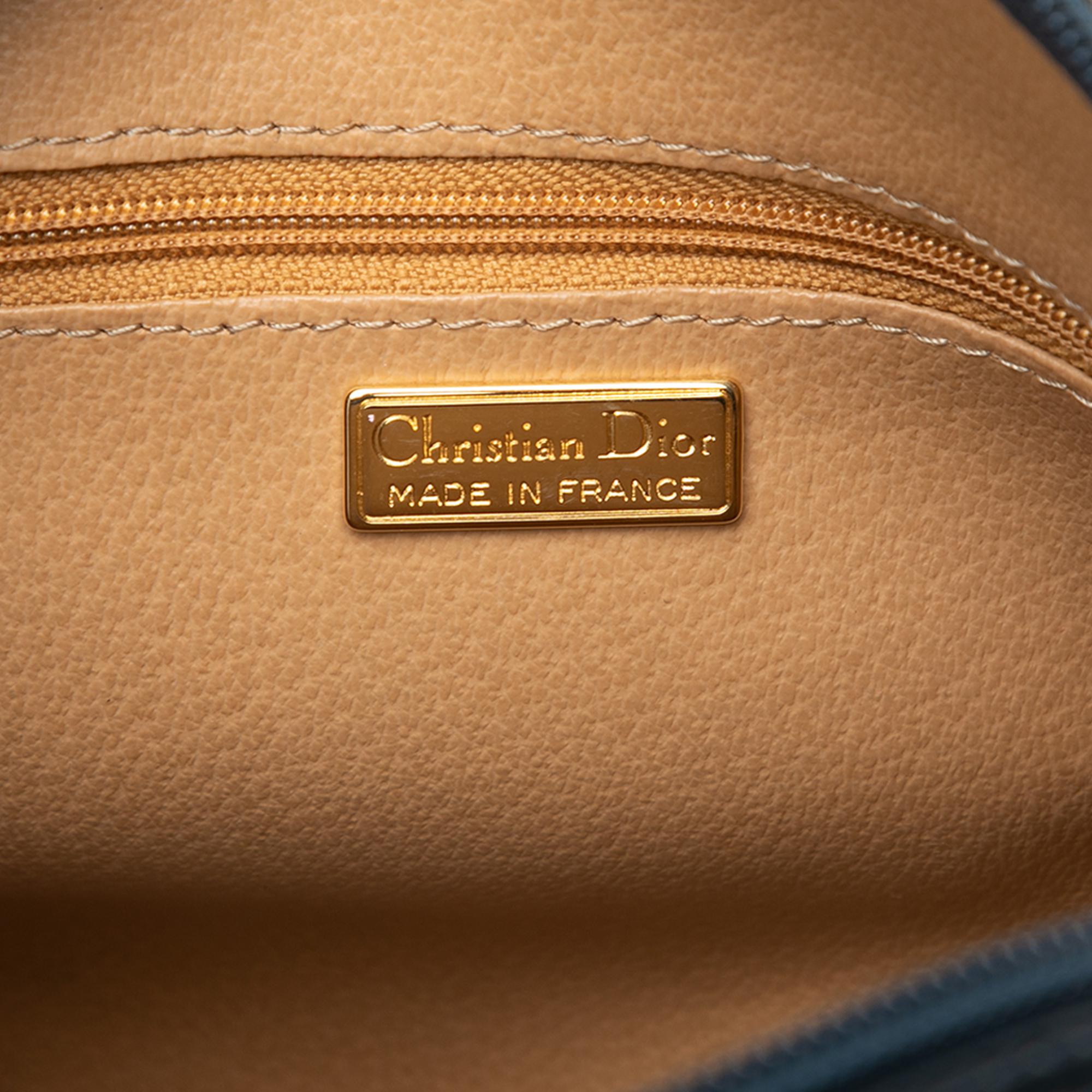Dior Diorissimo Trotter Coated Canvas Handbag