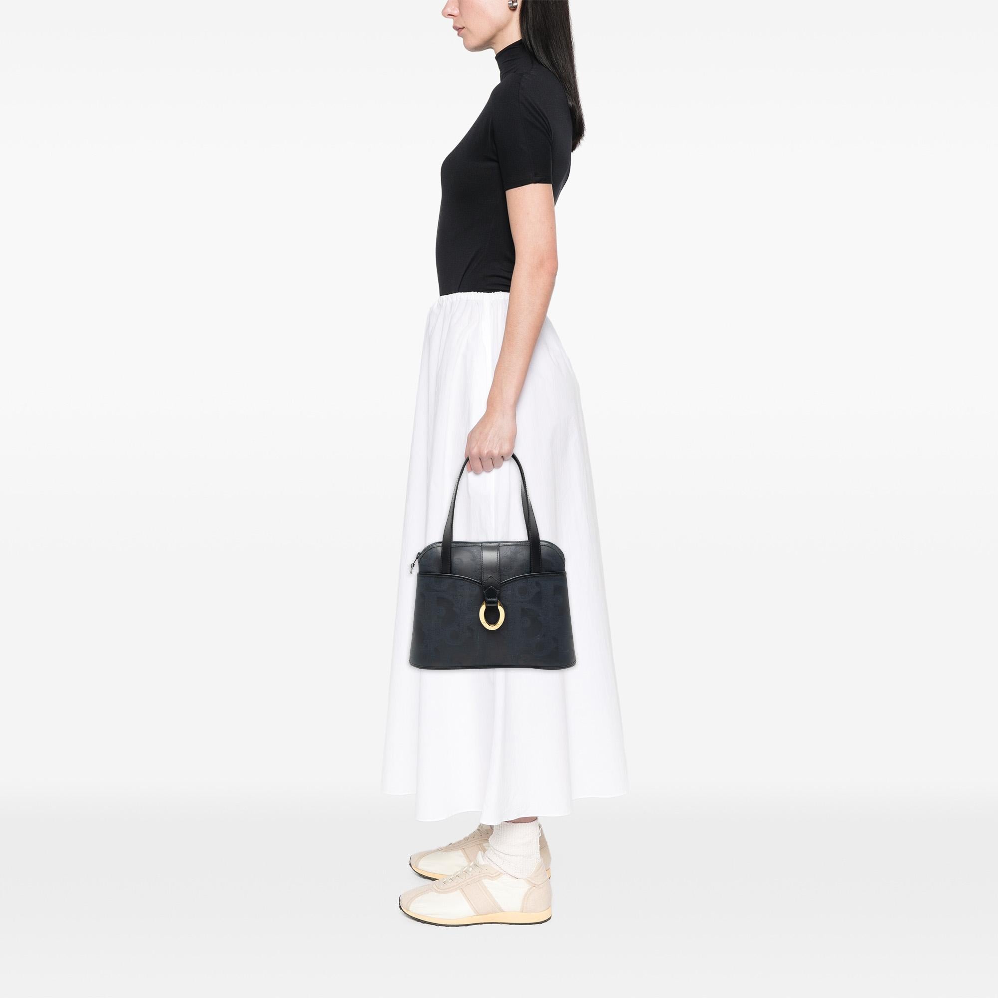 Dior Diorissimo Trotter Coated Canvas Handbag