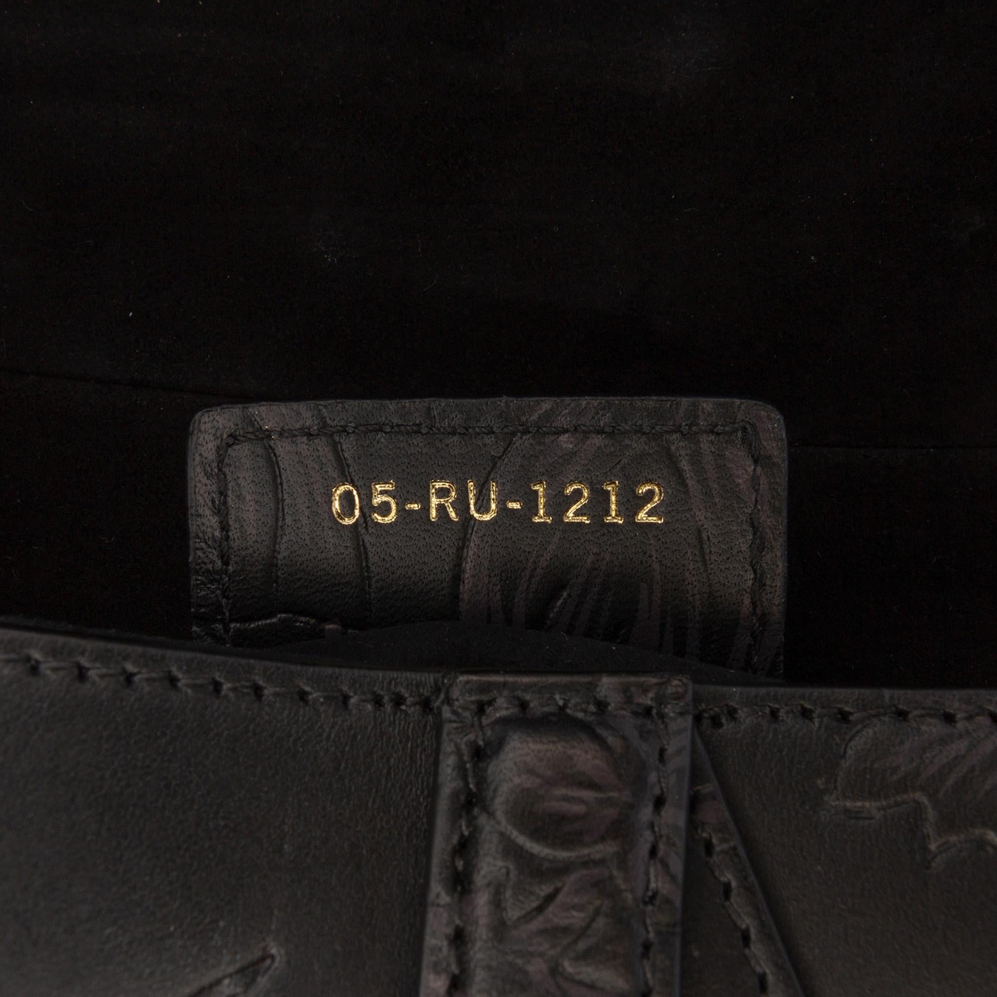 Dior Embossed Calfskin Jardin Botanique Saddle Bag