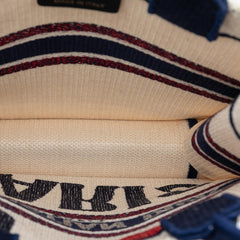 Dior Embroidered Canvas I Love Paris Vertical Book Tote