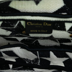Dior Embroidered Canvas Stars Saddle Bag