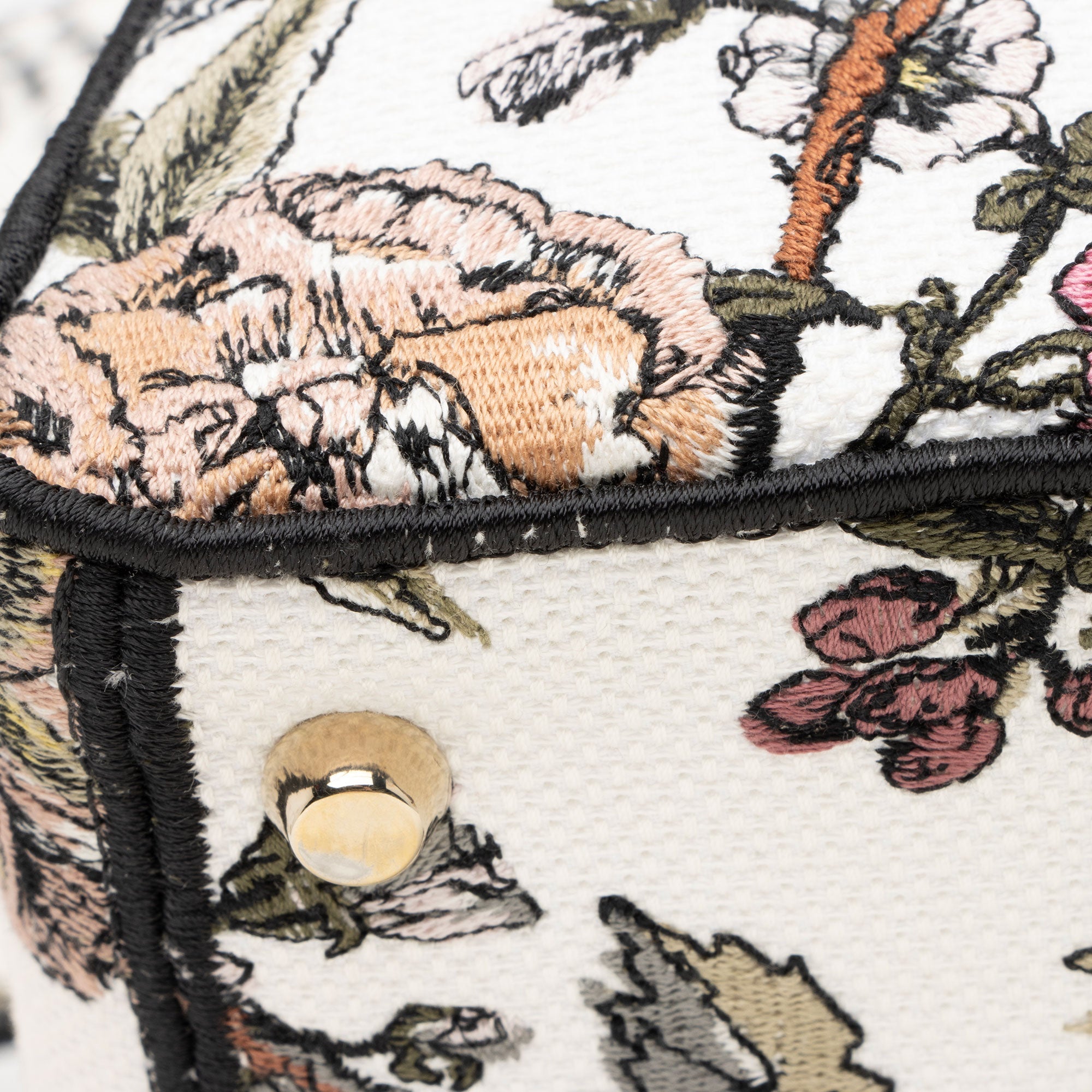 Dior Embroidered Jardin Botanique Lady D-Lite Medium Tote