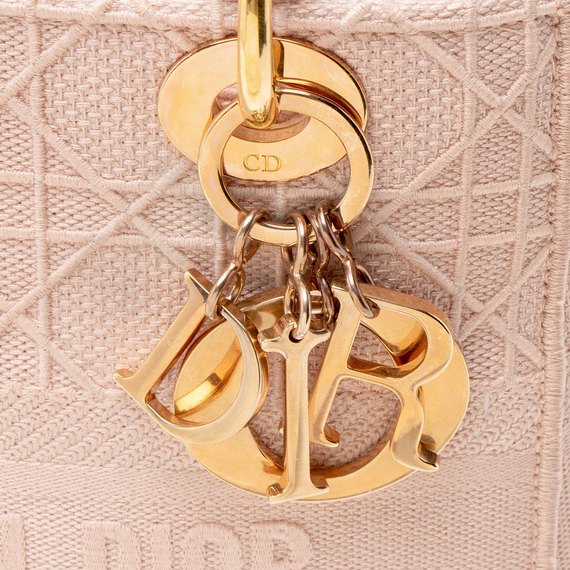 Dior Embroidered Lady D-Lite Medium Tote