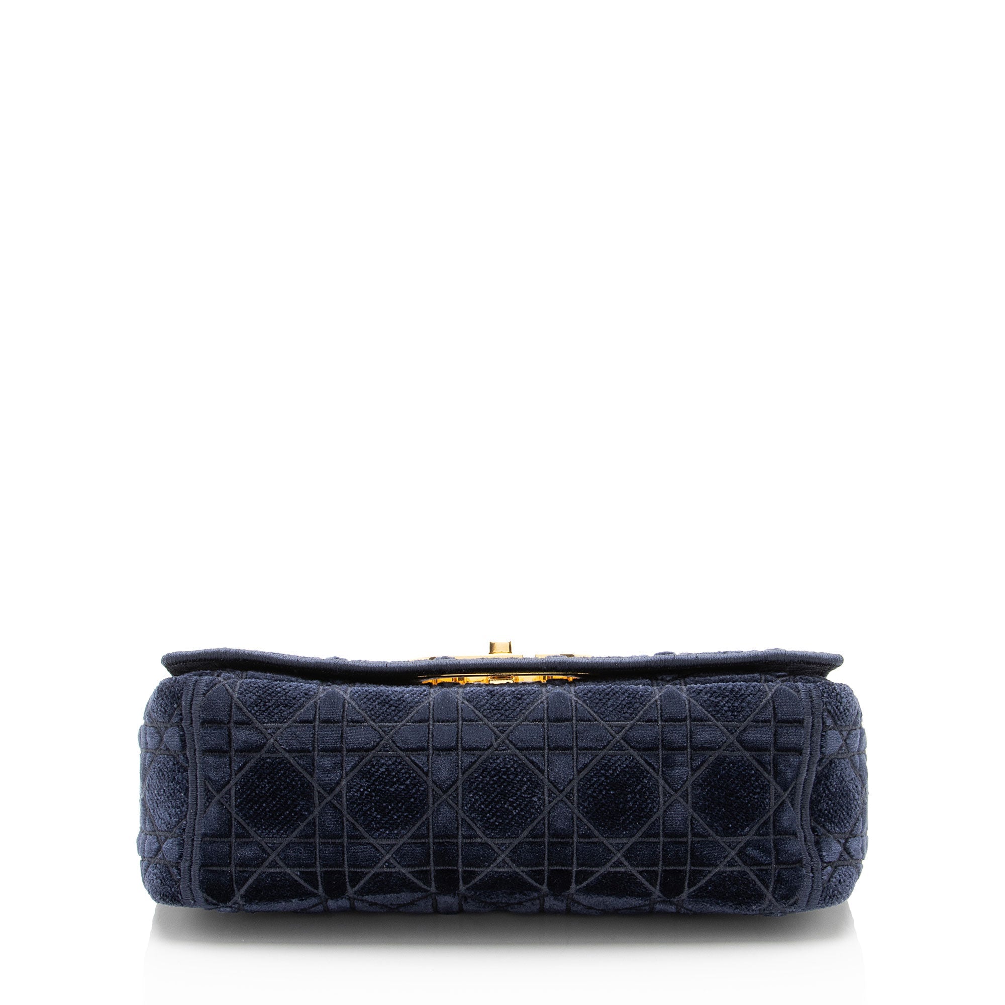 Dior Velvet Cannage Caro Medium Shoulder Bag