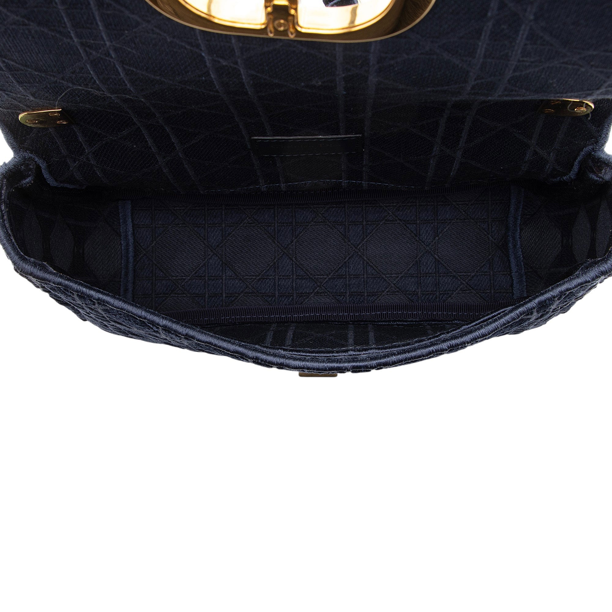 Dior Velvet Cannage Caro Medium Shoulder Bag