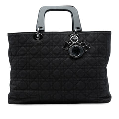 Dior Extra Large Denim Cannage Acrylic Lady Dior
