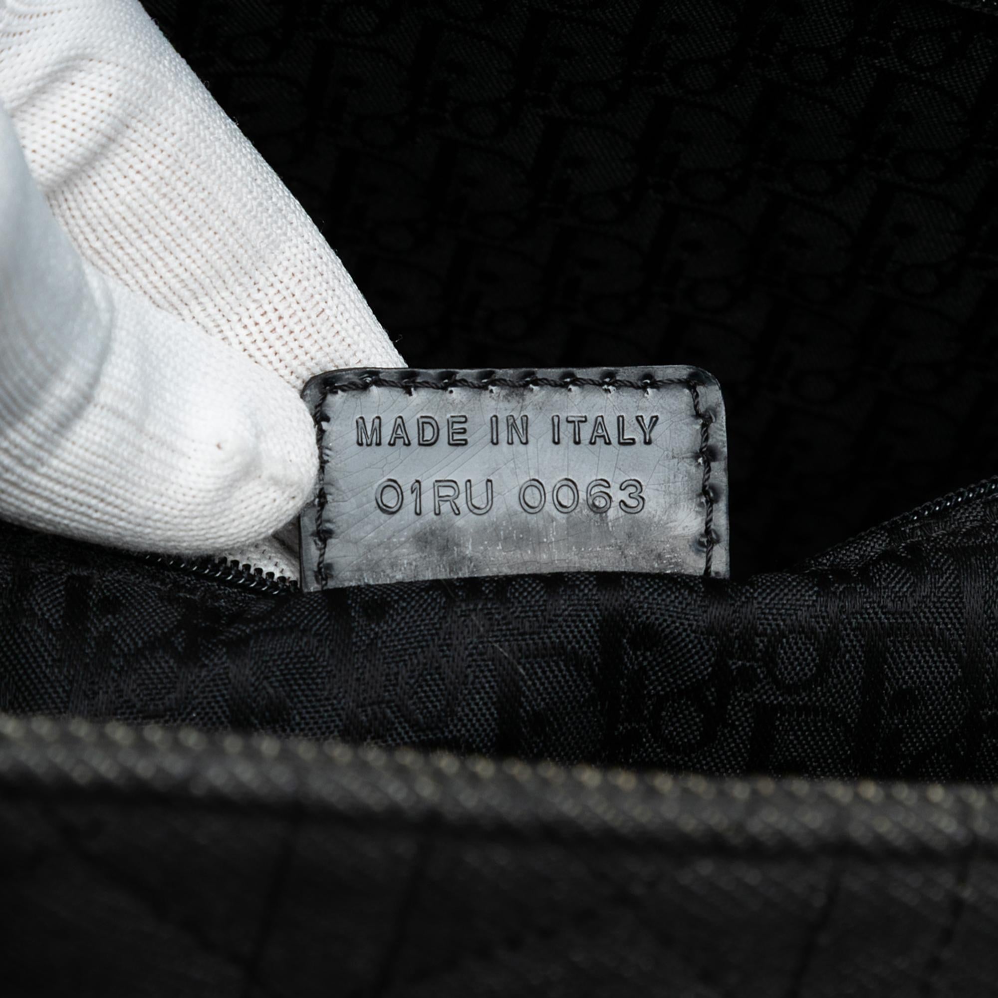 Dior Extra Large Denim Cannage Acrylic Lady Dior