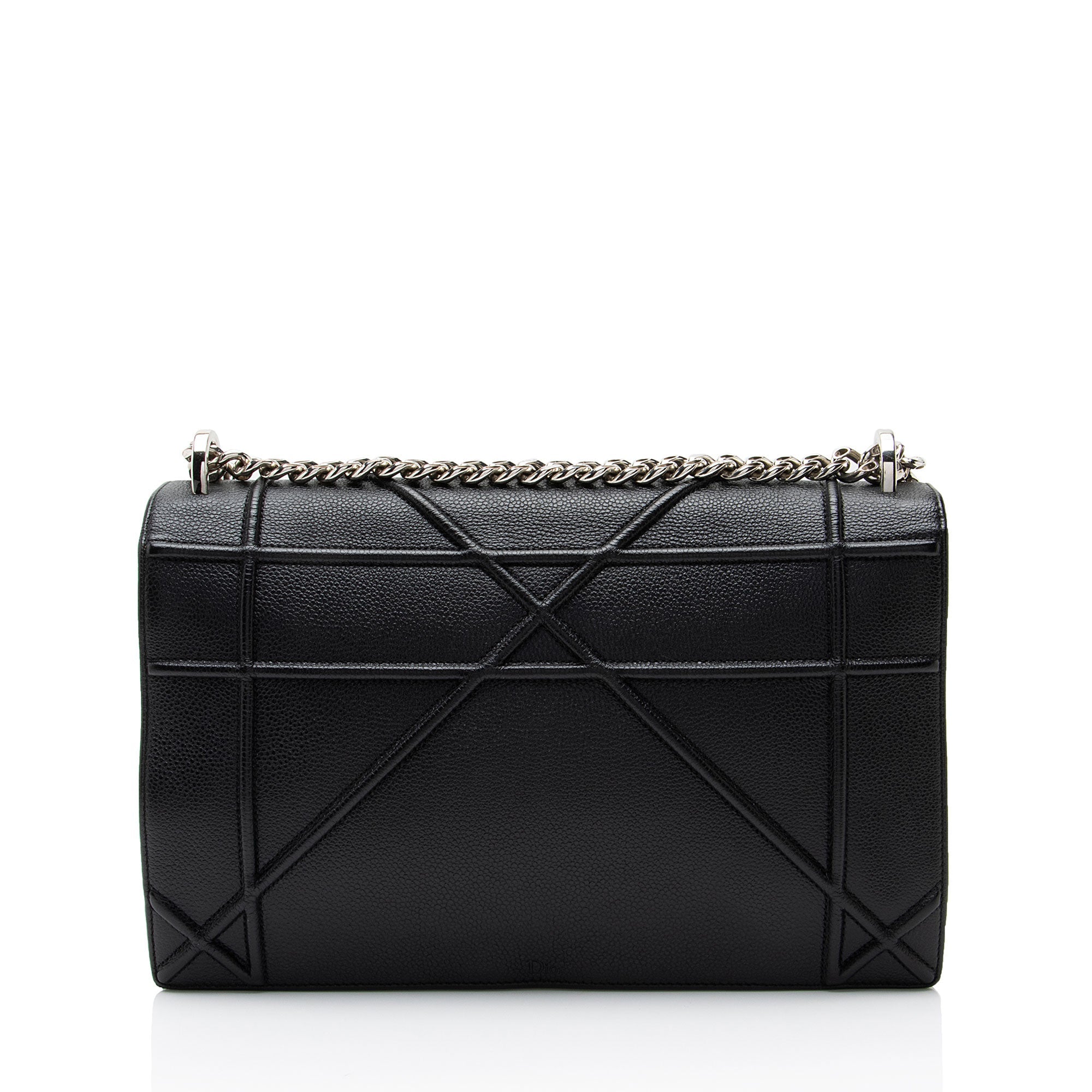 Dior Grained Calfskin Diorama Large Shoulder Bag