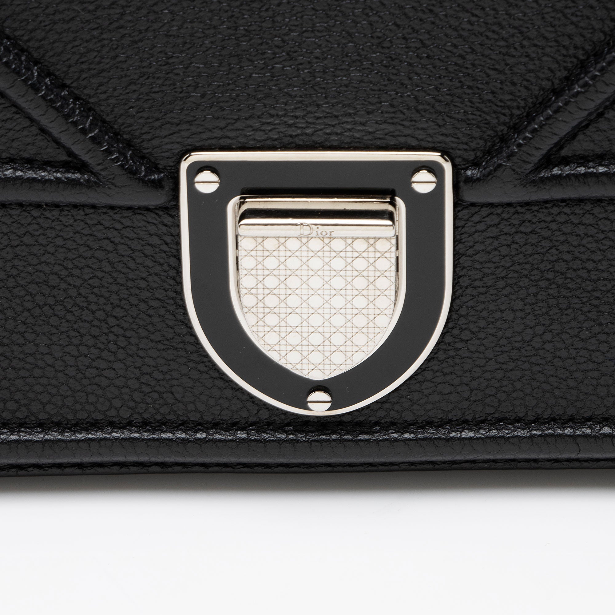 Dior Grained Calfskin Diorama Large Shoulder Bag