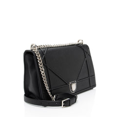 Dior Grained Calfskin Diorama Large Shoulder Bag