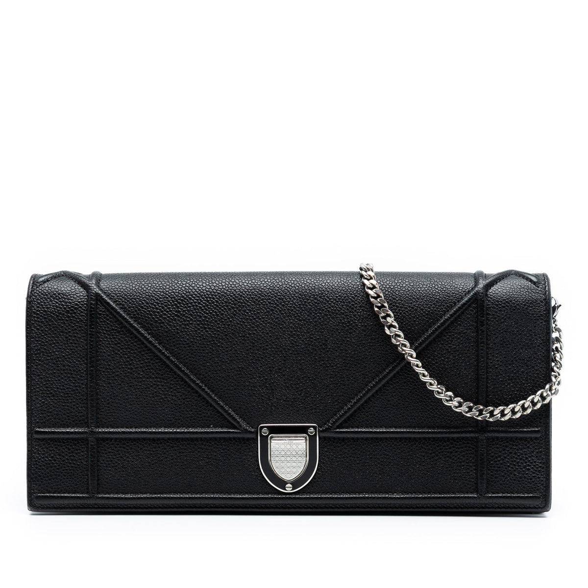 Dior Grained Calfskin Diorama Pochette Clutch
