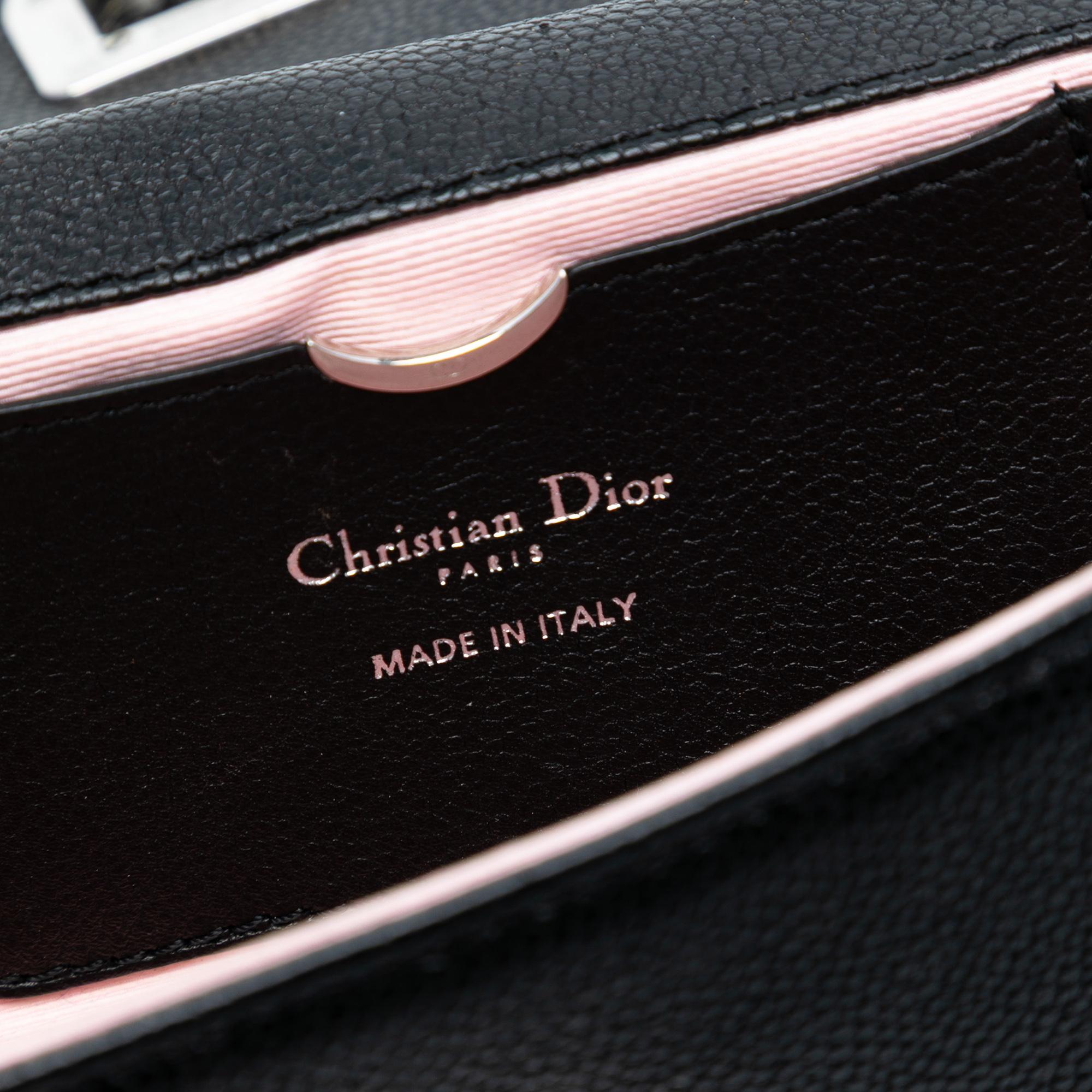 Dior Grained Calfskin Diorama Pochette Clutch