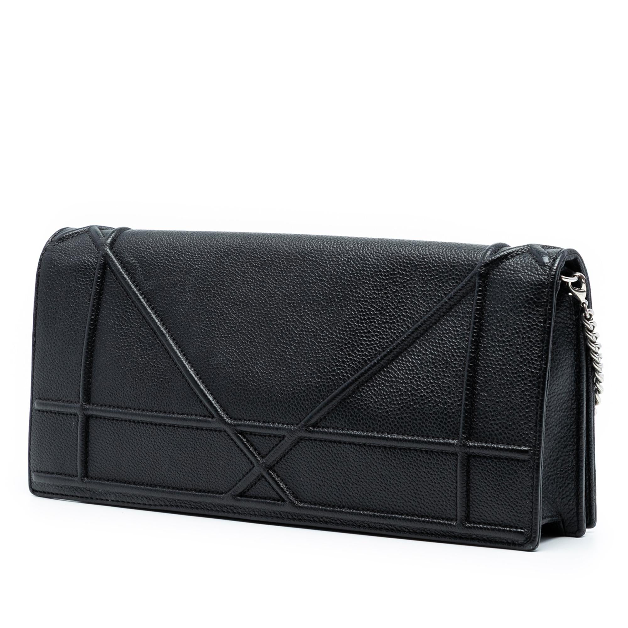 Dior Grained Calfskin Diorama Pochette Clutch