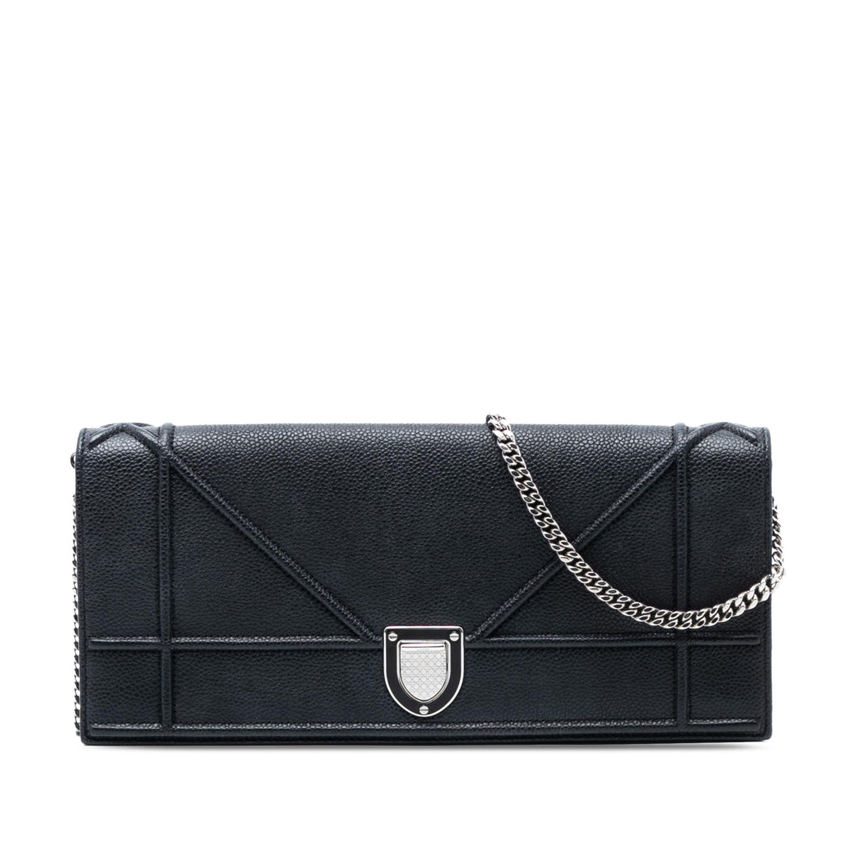 Dior Grained Calfskin Diorama Pochette Clutch