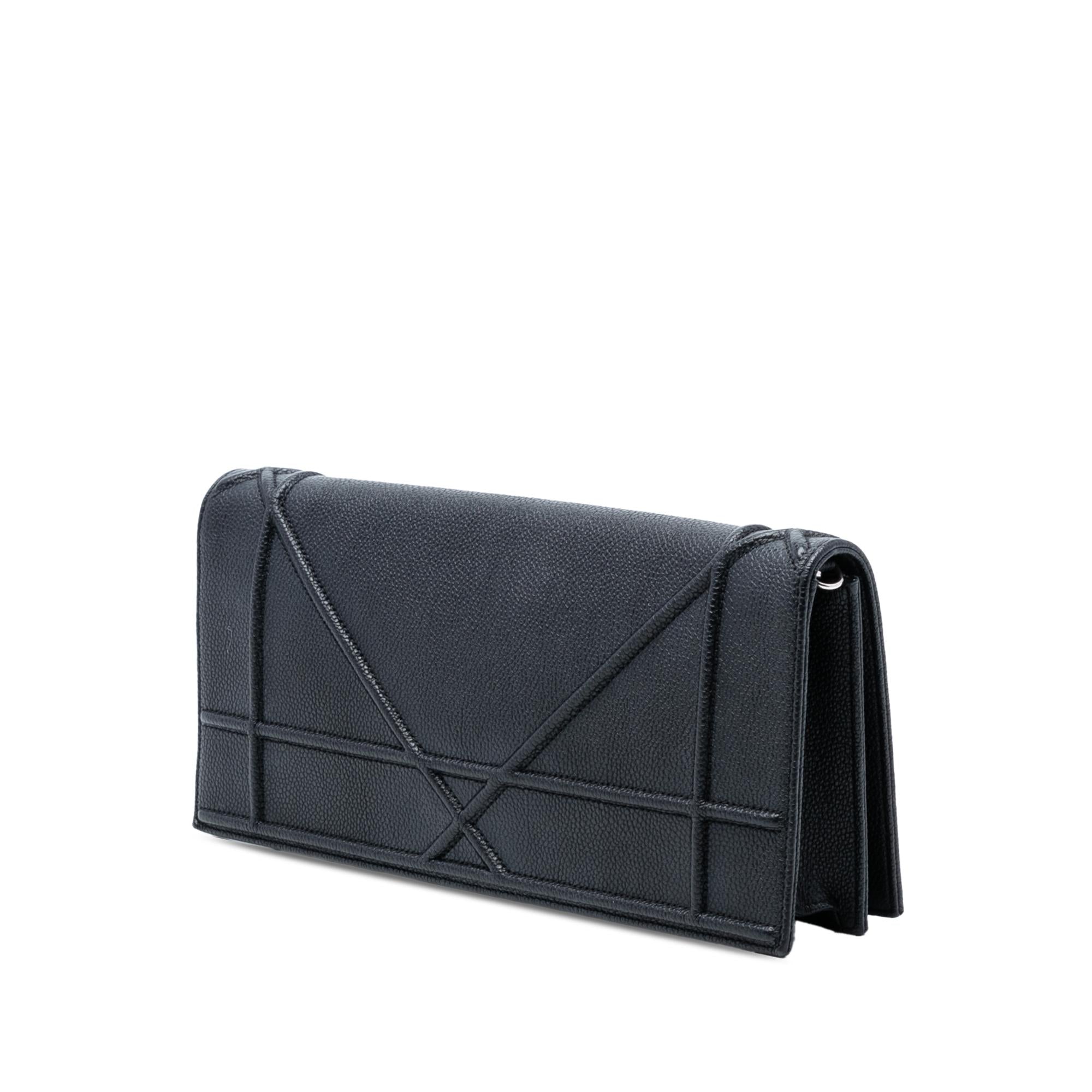 Dior Grained Calfskin Diorama Pochette Clutch