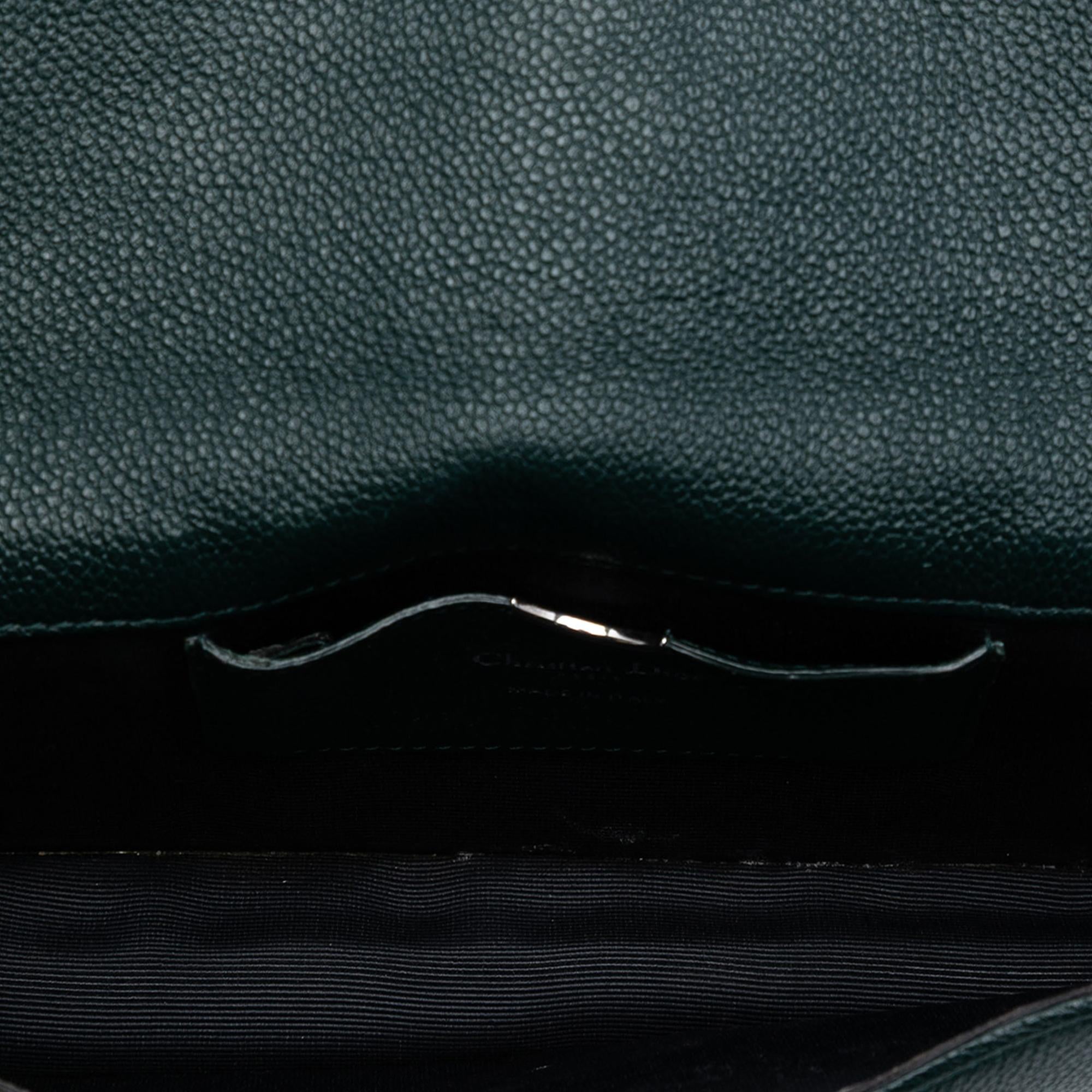 Dior Grained Calfskin Diorama Pochette Clutch
