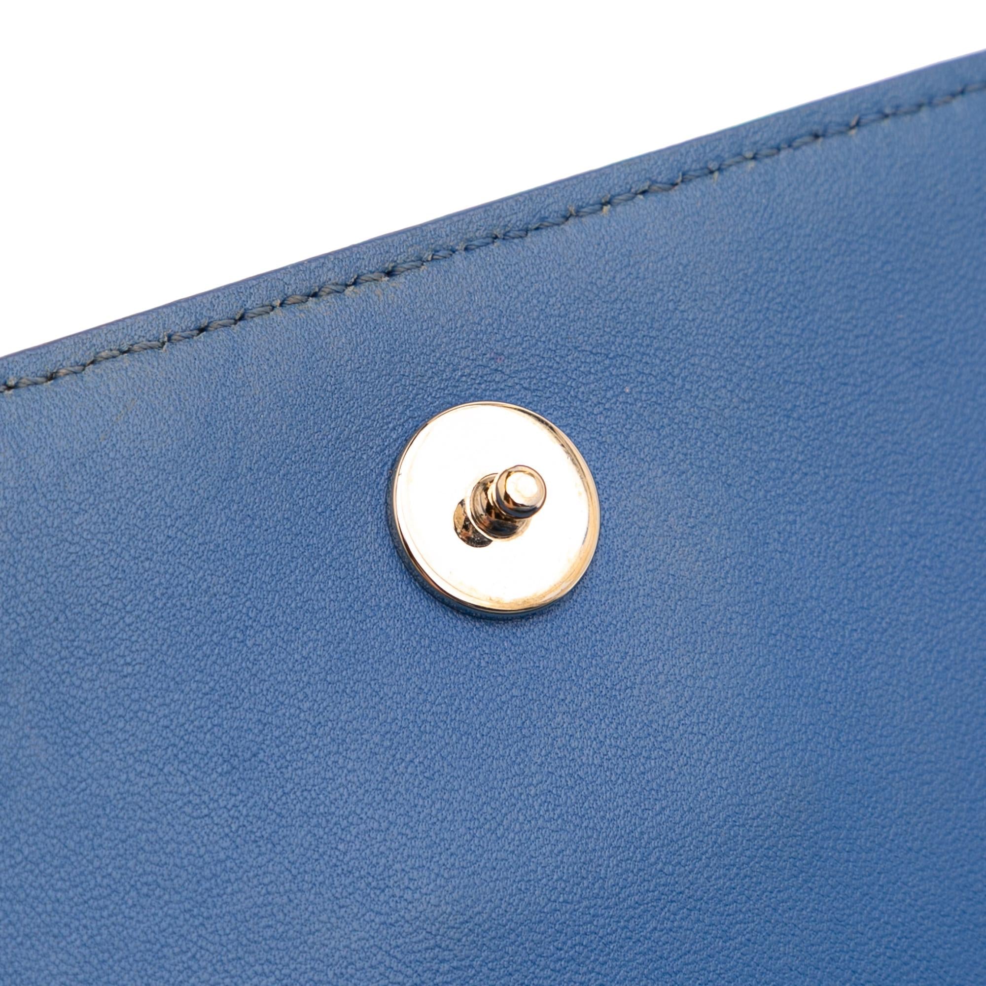 Dior Grained Calfskin Diorama Wallet on Chain