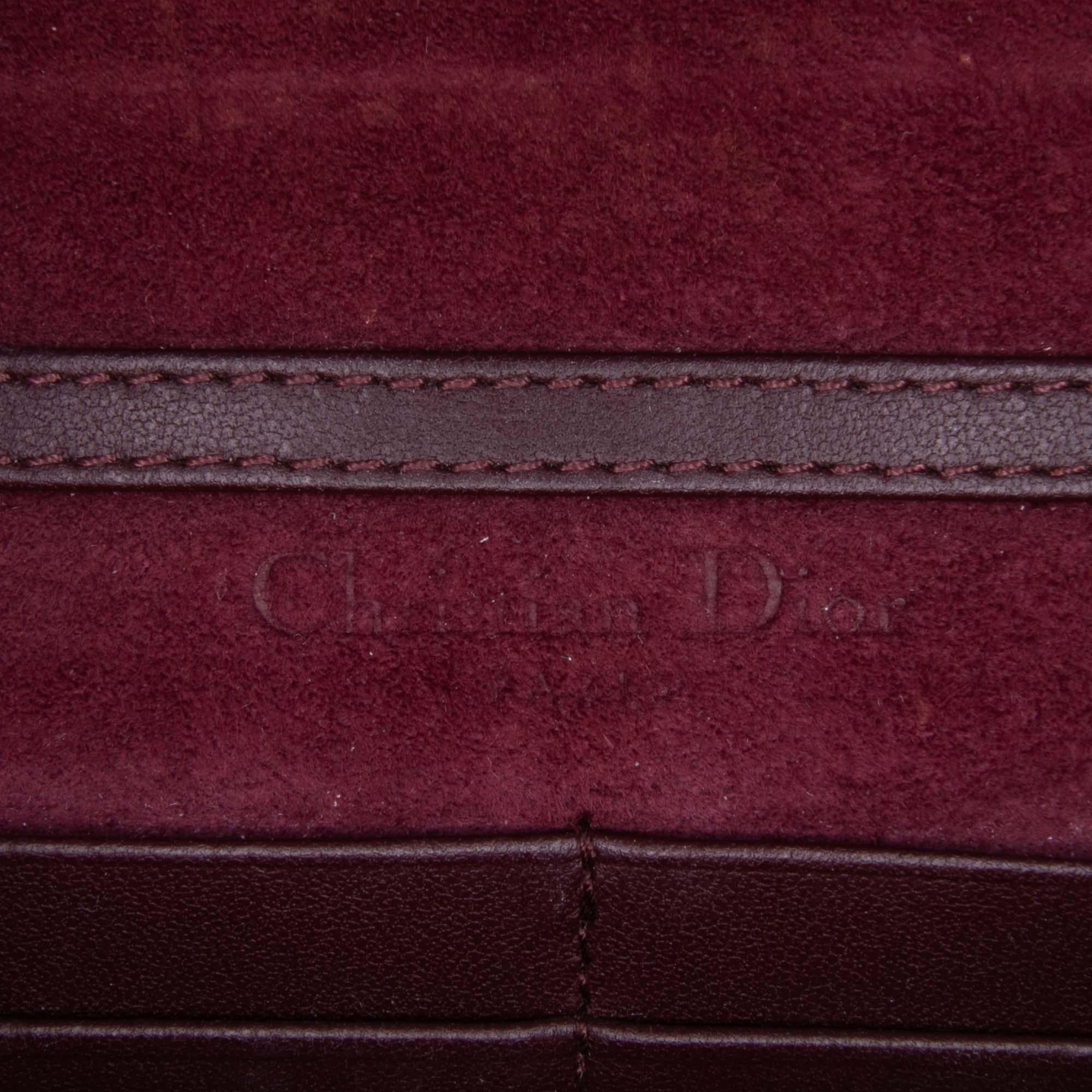 Dior Grained Calfskin Diorama Wallet on Chain