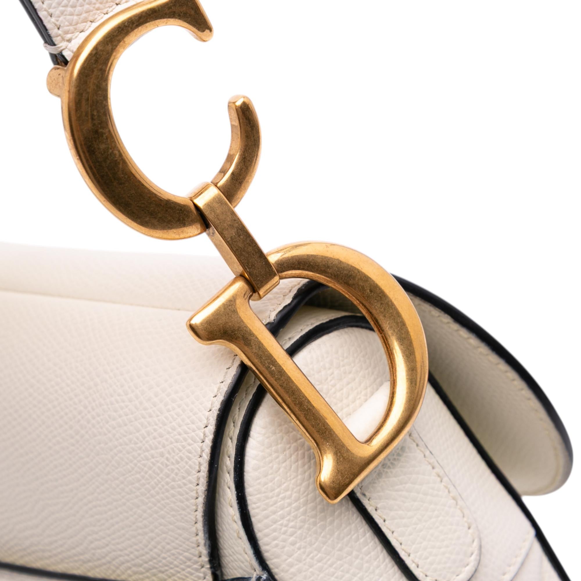 Dior Grained Calfskin Saddle Bag