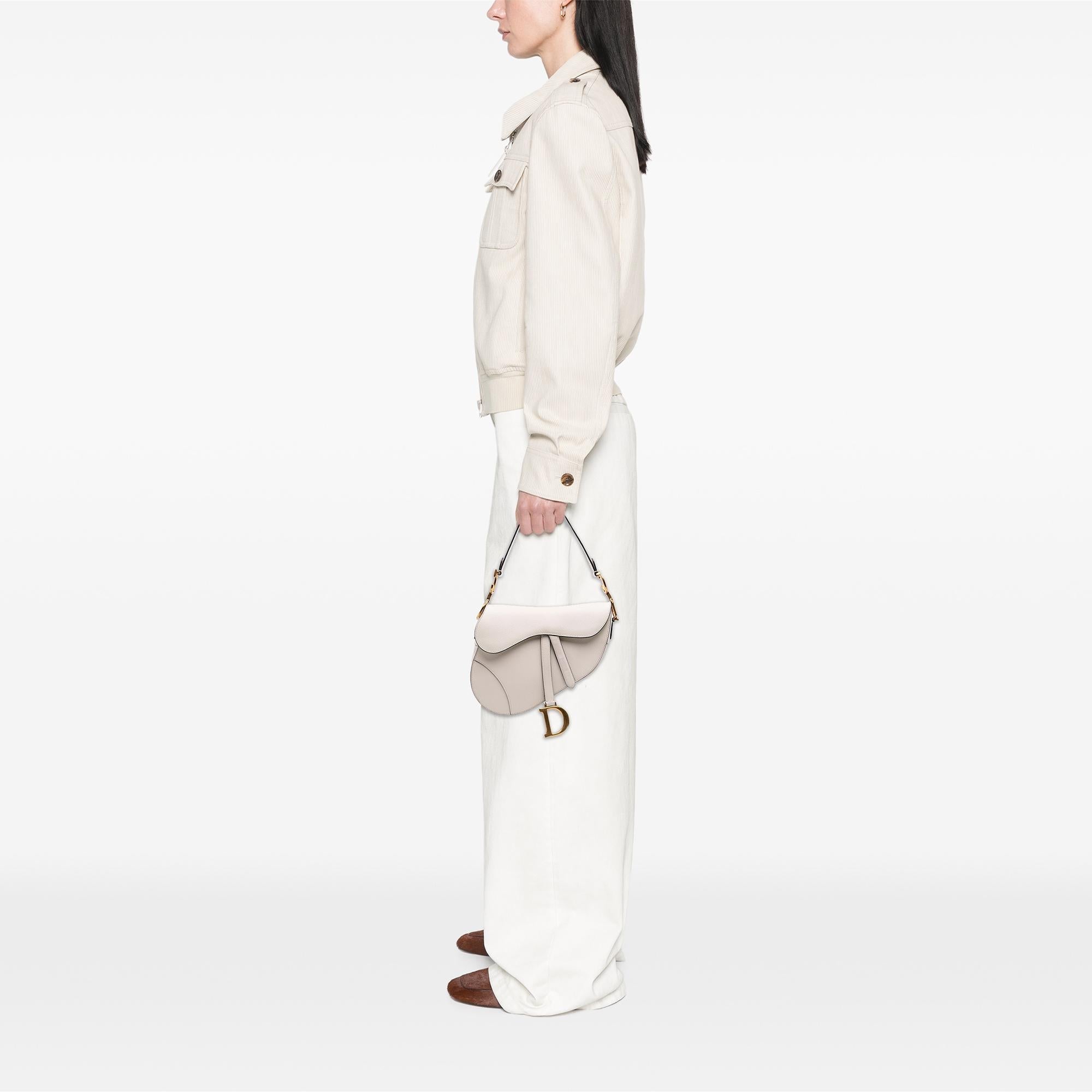 Dior Grained Calfskin Saddle Bag