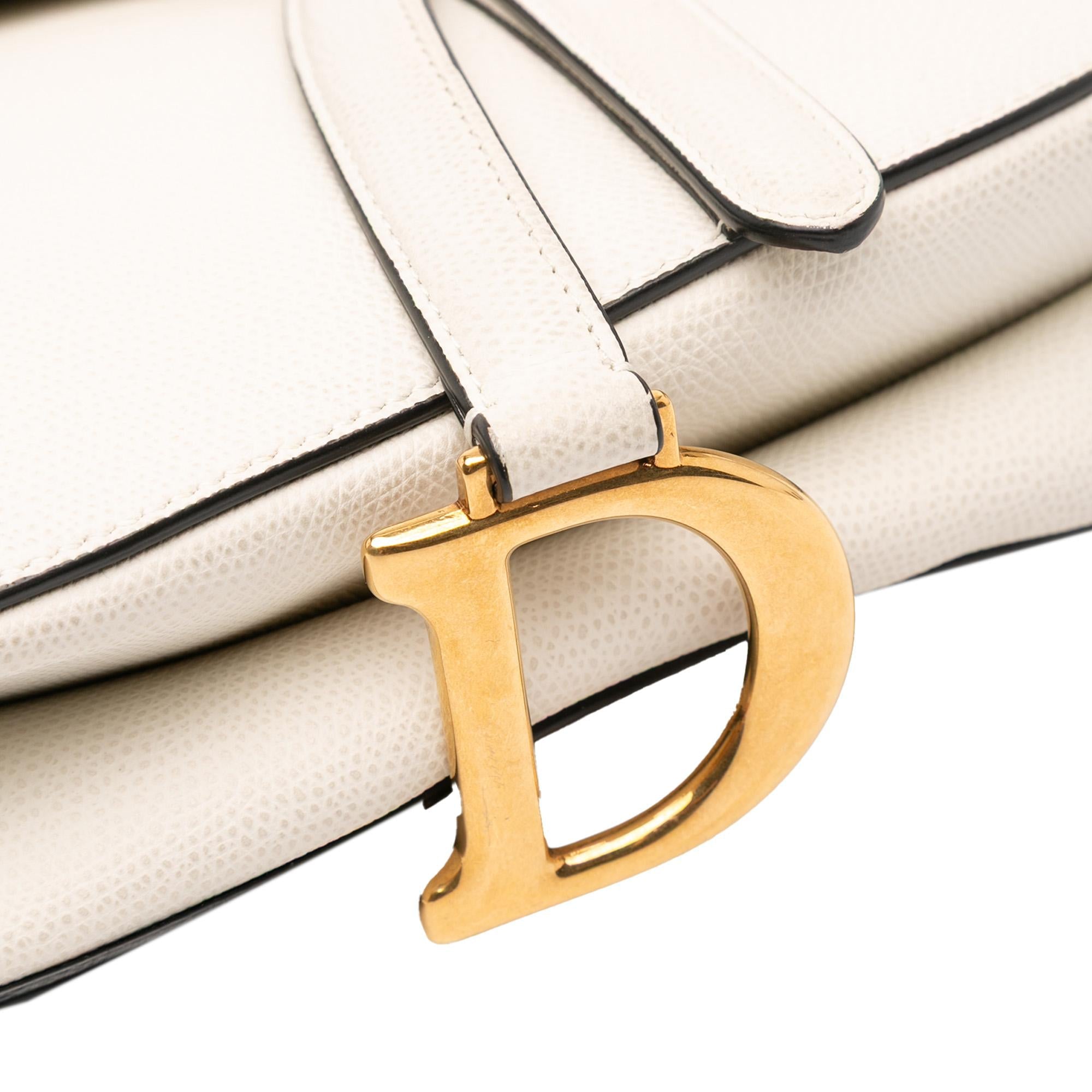 Dior Grained Calfskin Saddle Bag