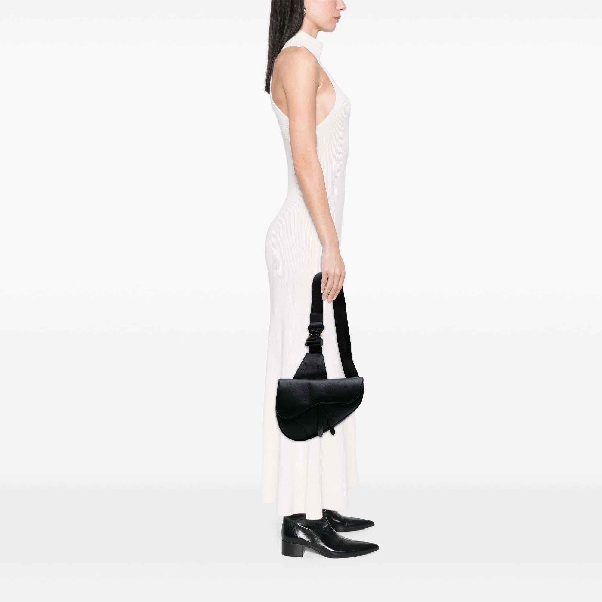 Dior Grained Calfskin Saddle Bag