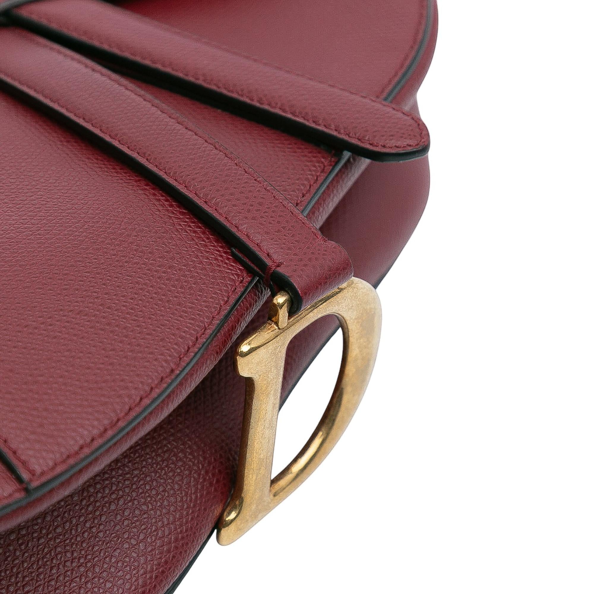 Dior Grained Calfskin Saddle Bag