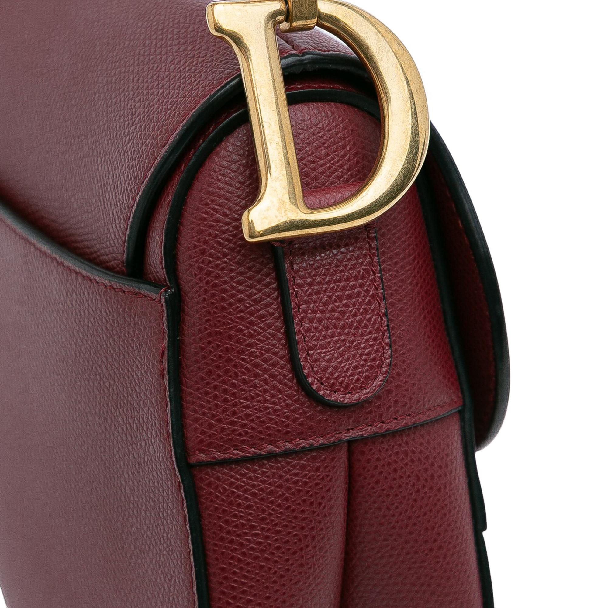 Dior Grained Calfskin Saddle Bag