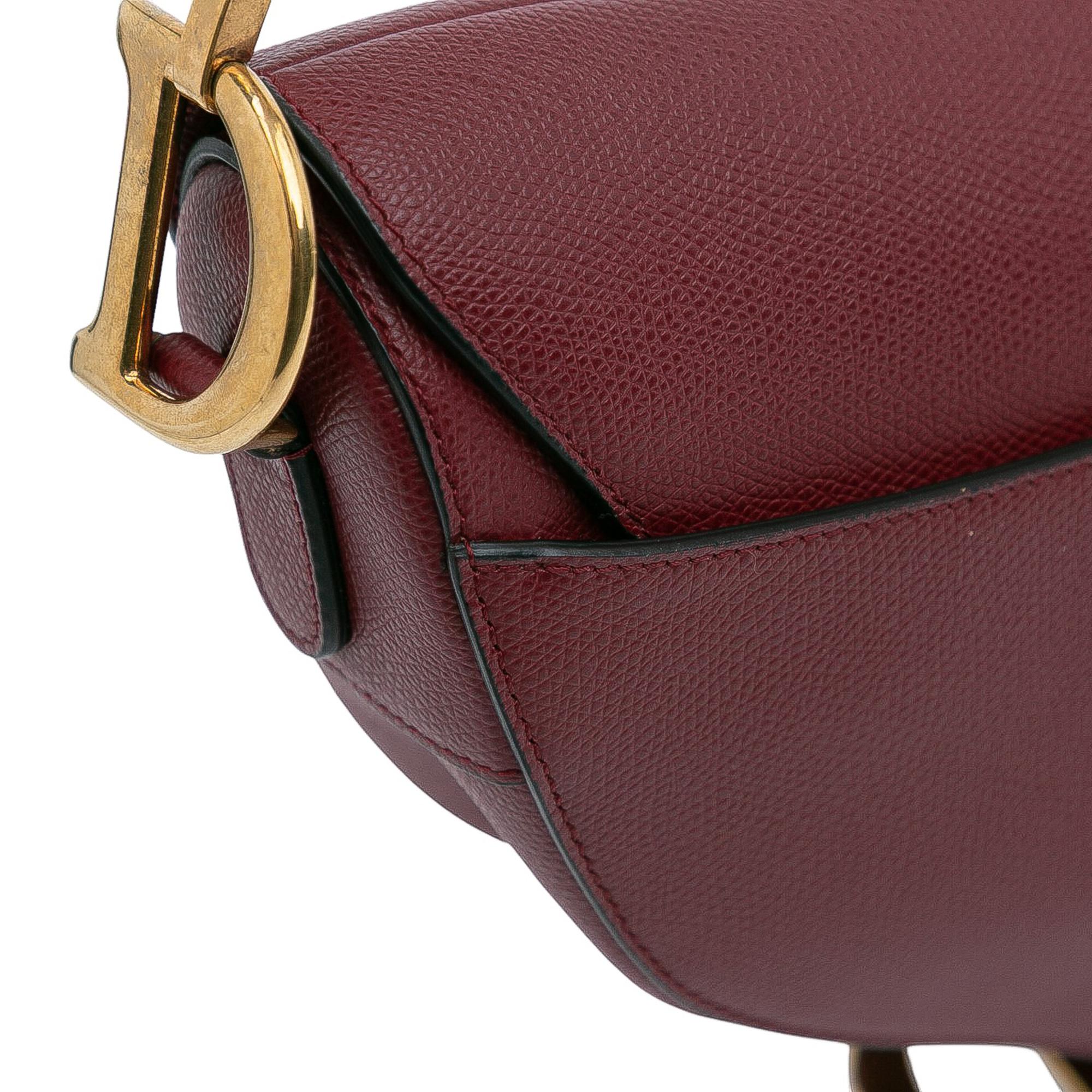 Dior Grained Calfskin Saddle Bag