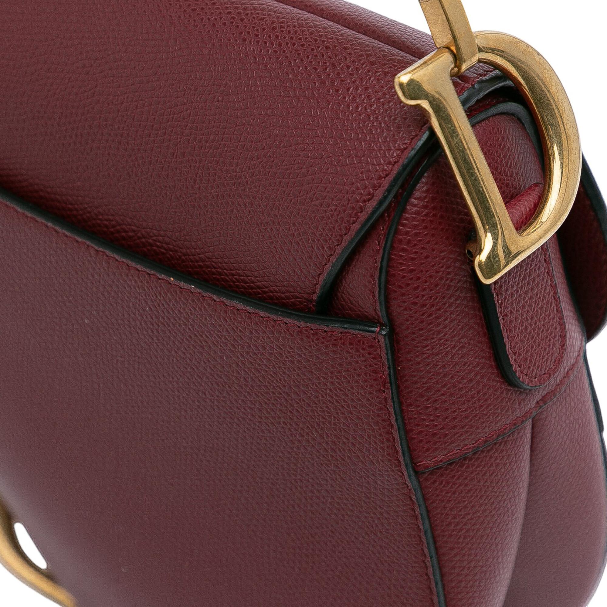 Dior Grained Calfskin Saddle Bag