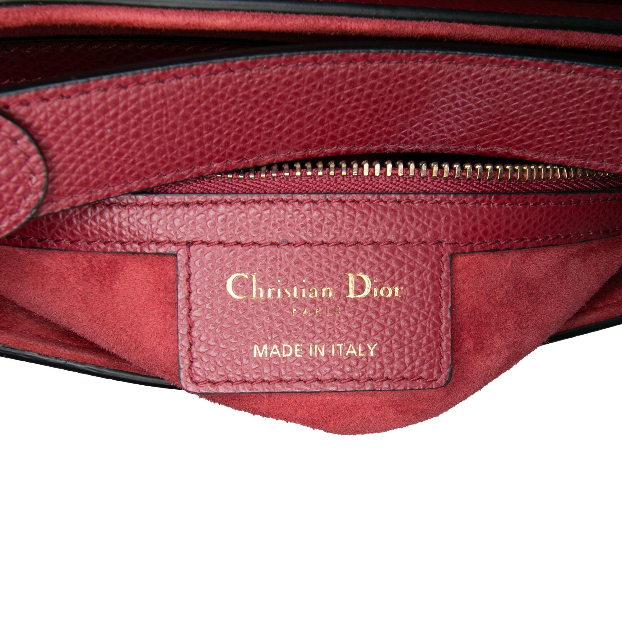 Dior Grained Calfskin Saddle Bag