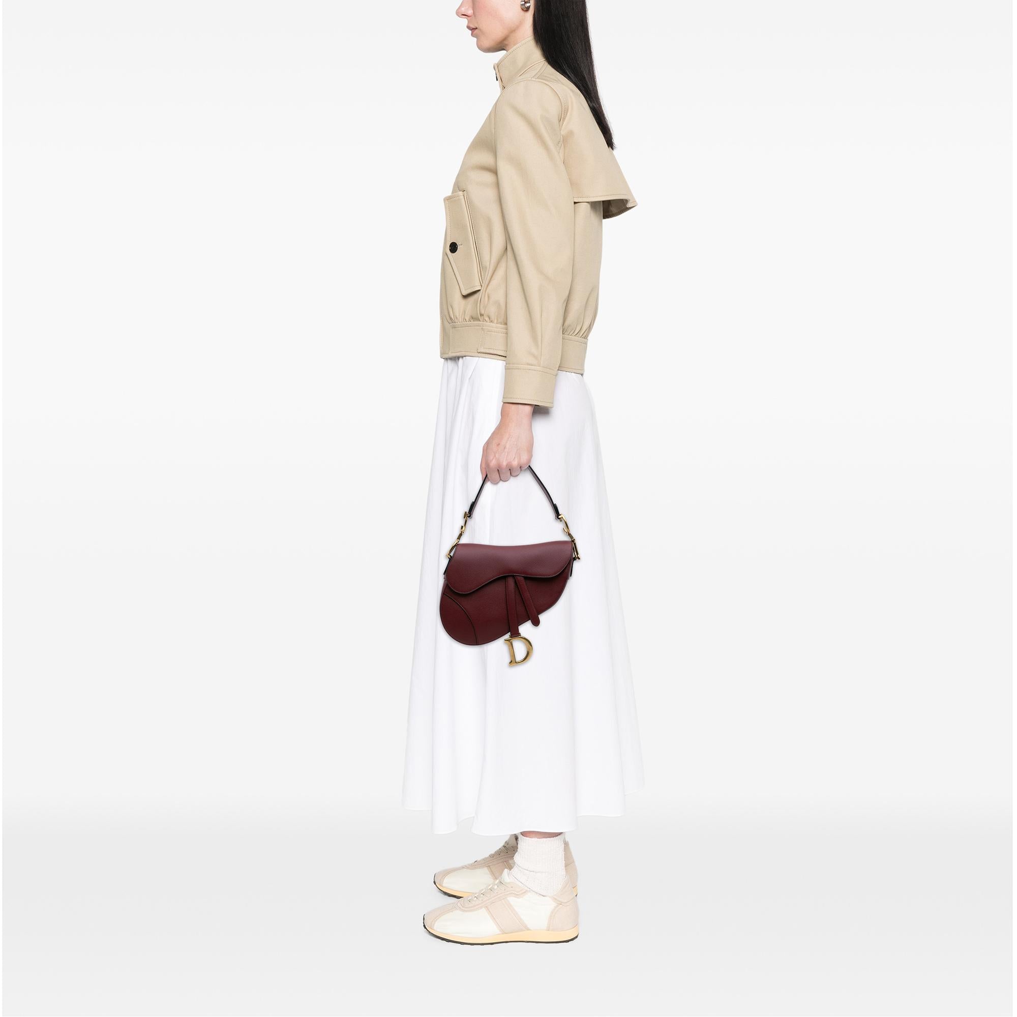 Dior Grained Calfskin Saddle Bag