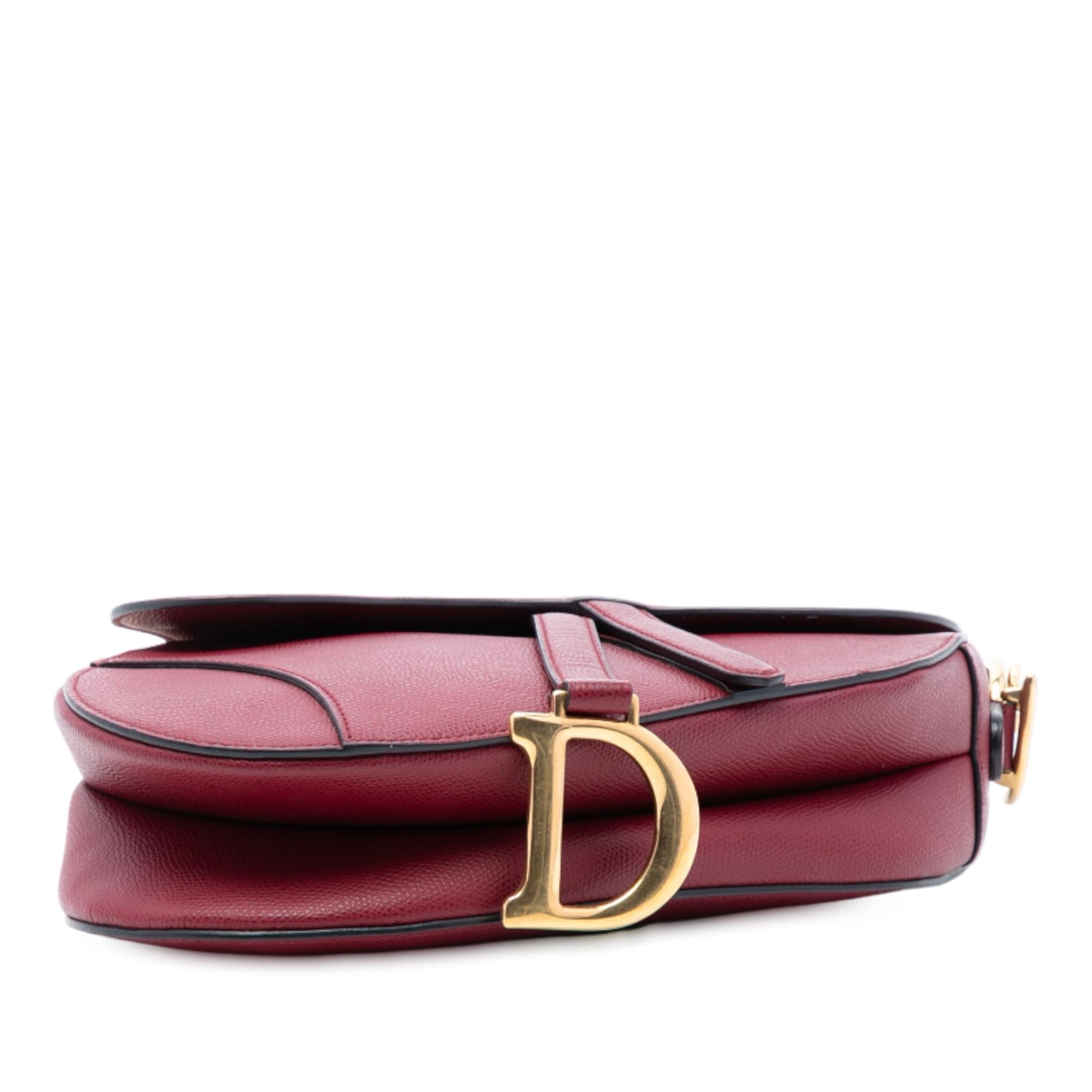 Dior Grained Calfskin Saddle Bag