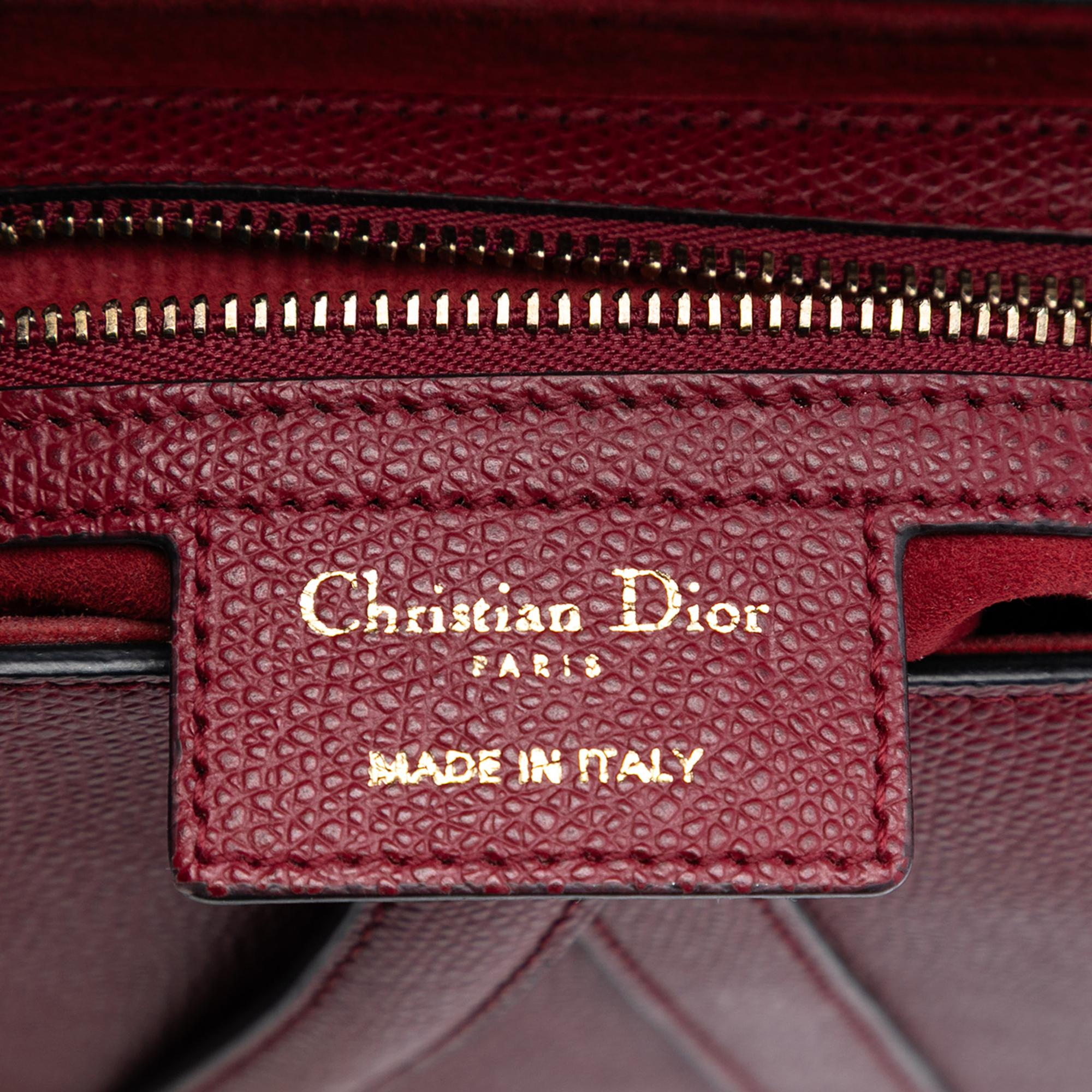 Dior Grained Calfskin Saddle Bag