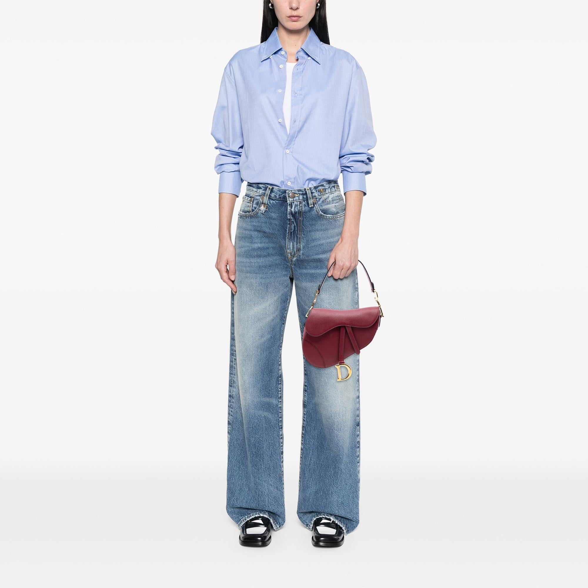 Dior Grained Calfskin Saddle Bag