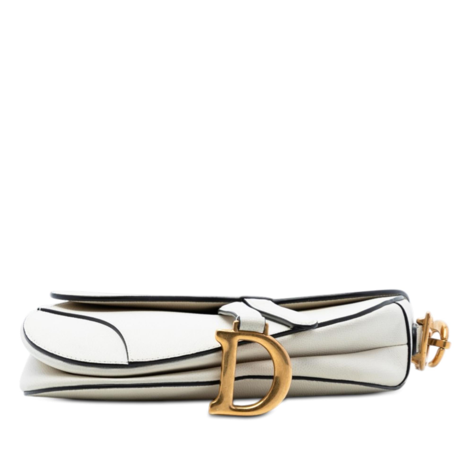 Dior Grained Calfskin Saddle Bag