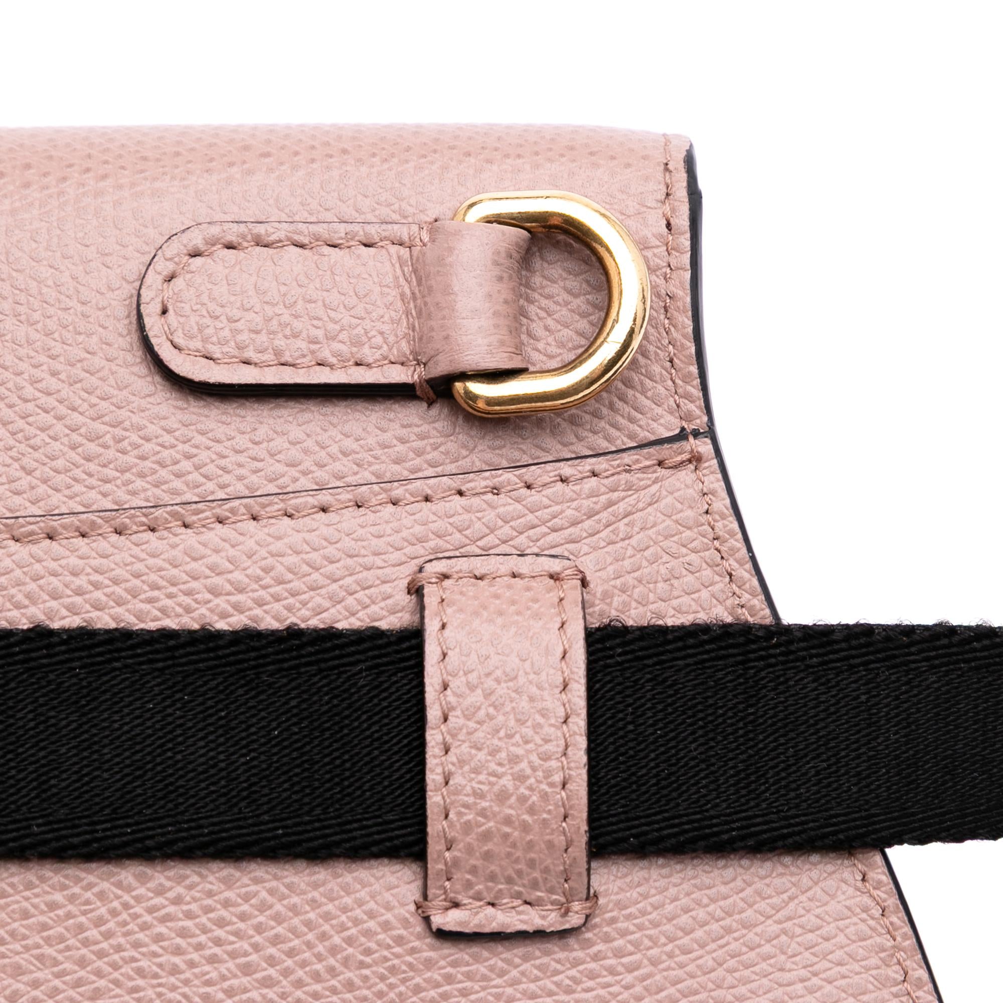 Dior Grained Calfskin Saddle Belt Bag