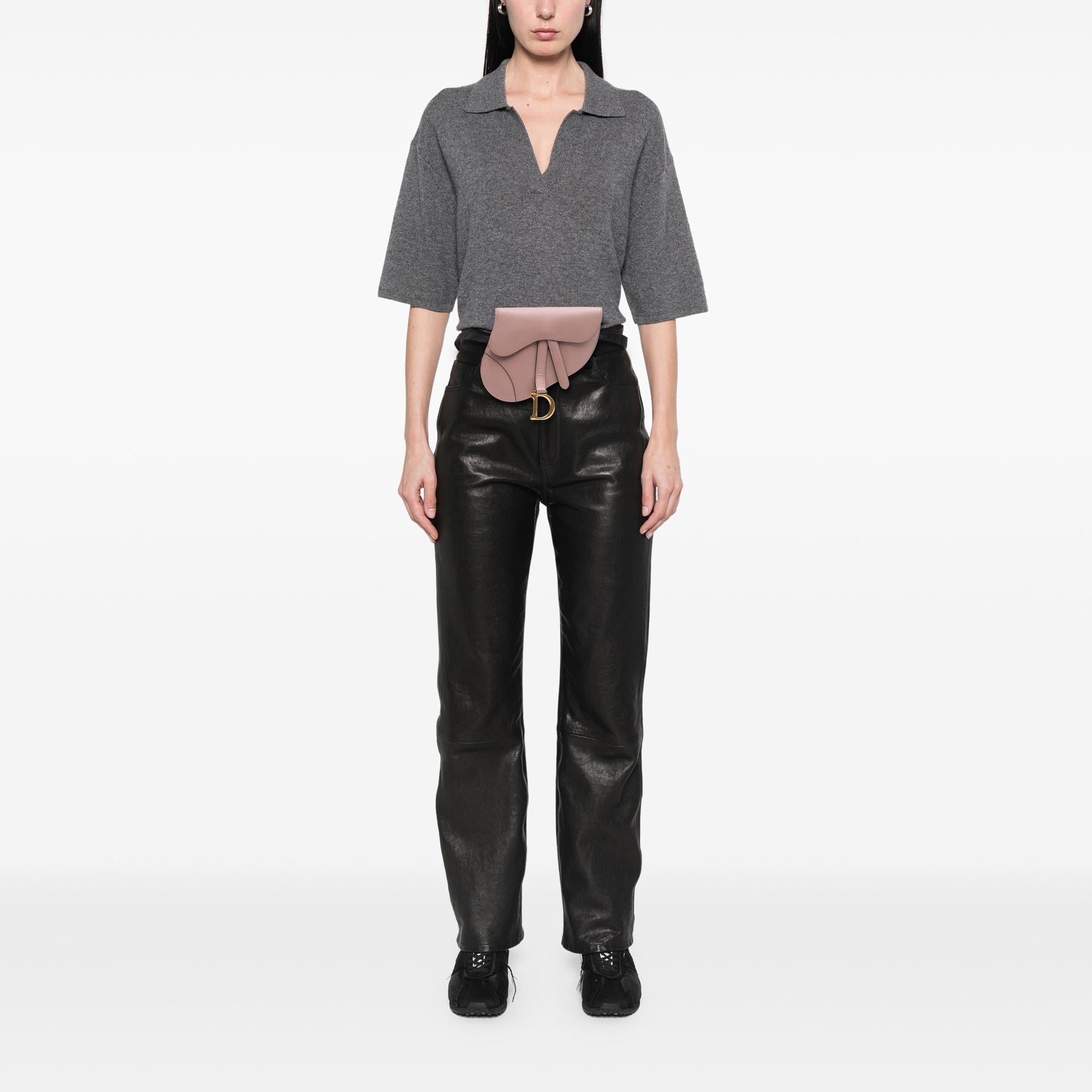 Dior Grained Calfskin Saddle Belt Bag