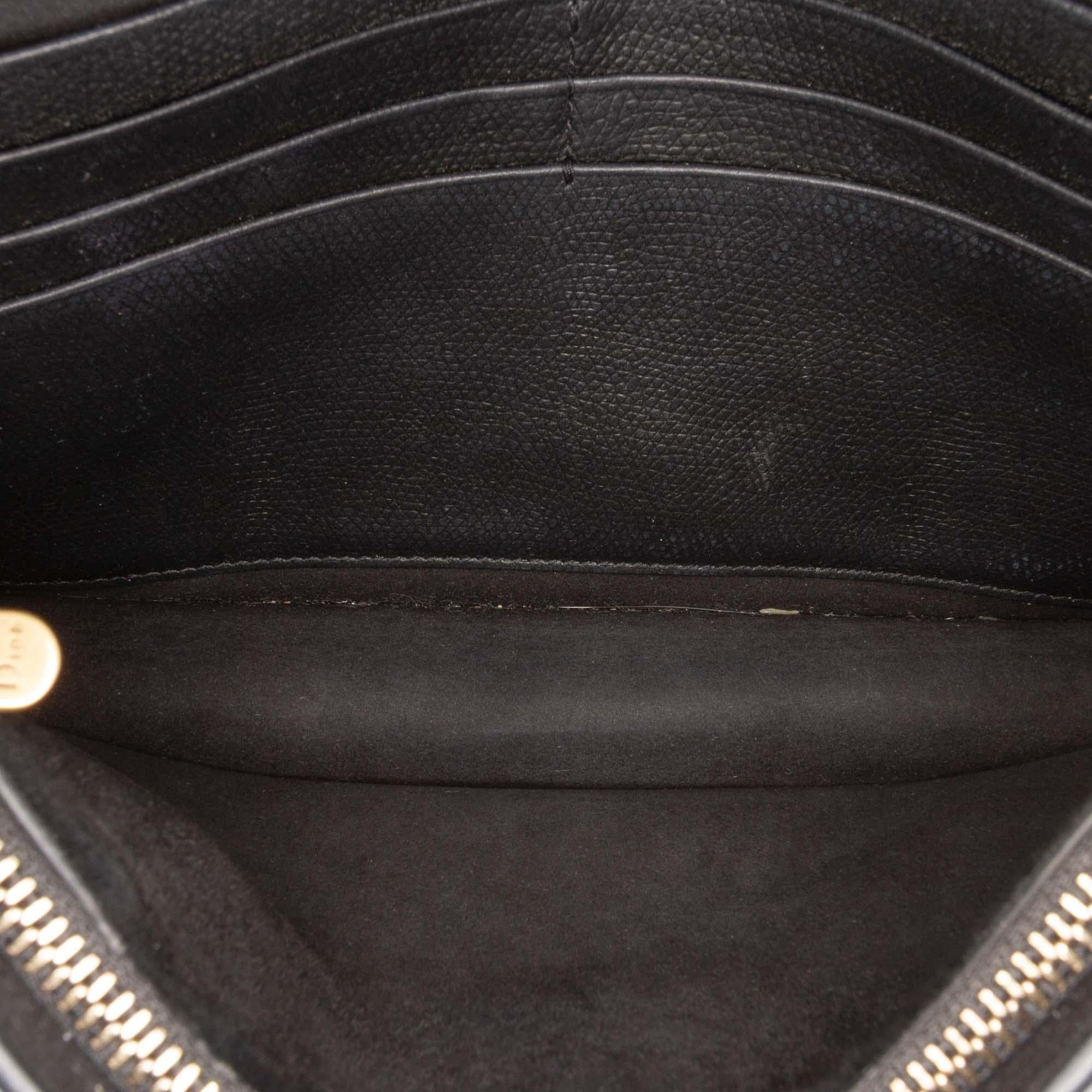 Dior Grained Calfskin Saddle Chain Pouch